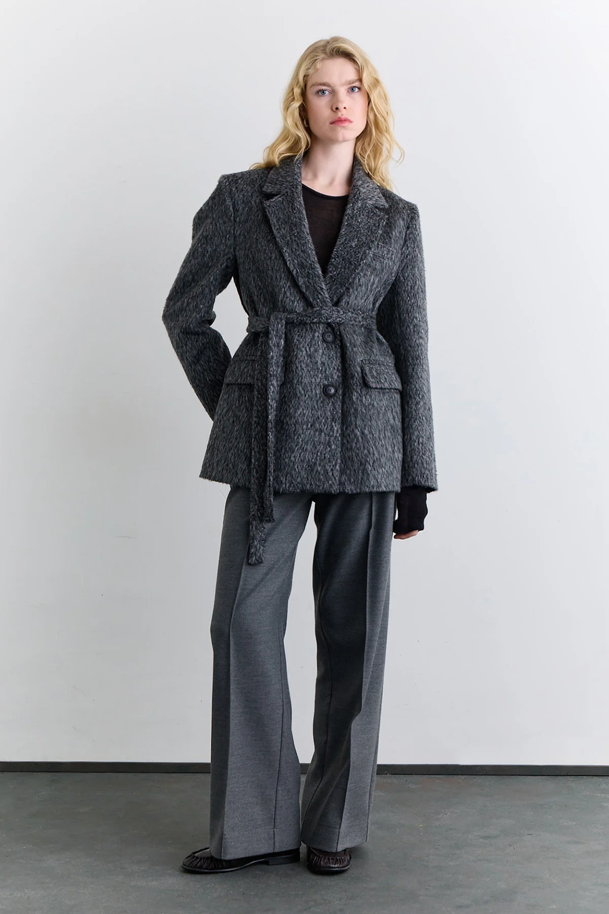 Dara Wool Blazer Anthracite - Image 10