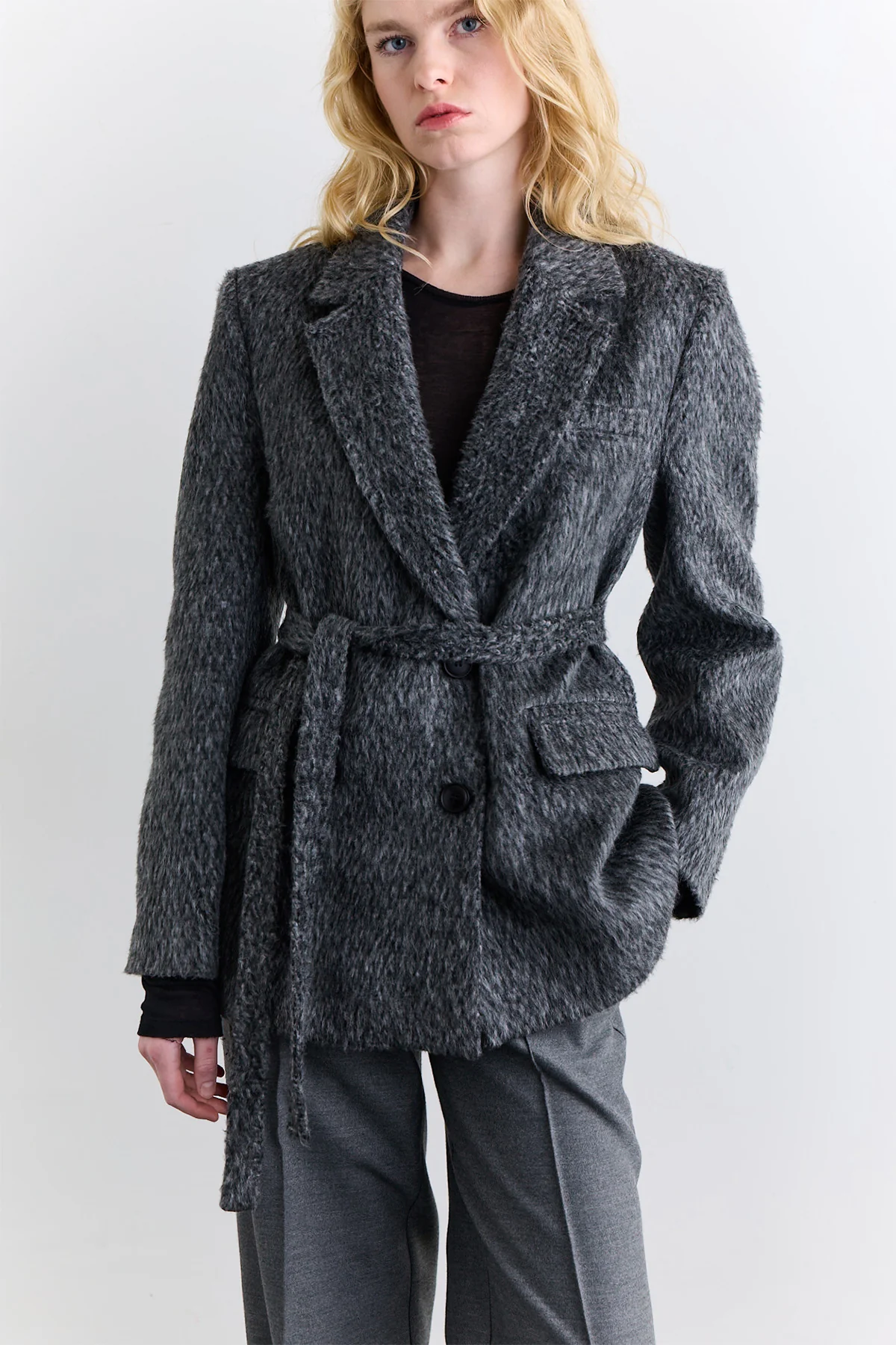 Dara Wool Blazer Anthracite - Image 12
