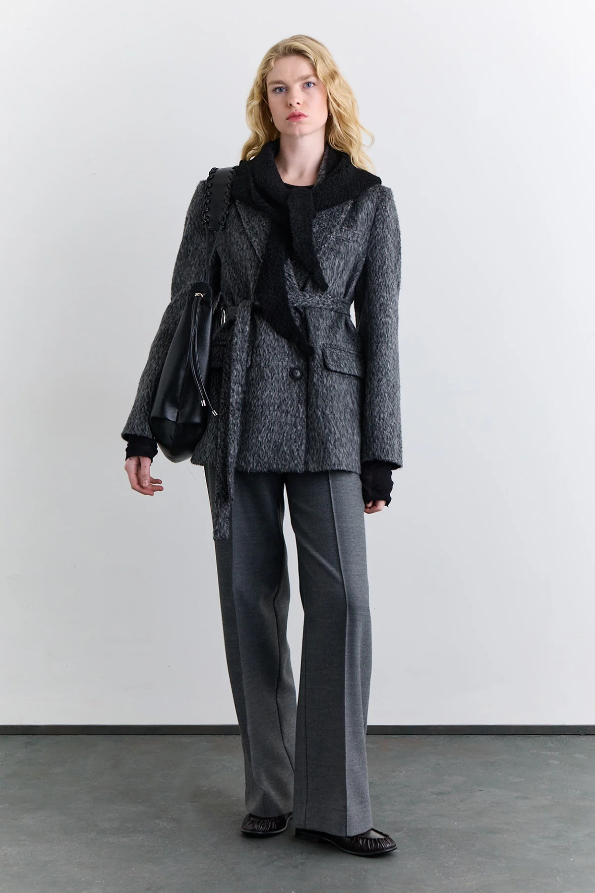 Dara Wool Blazer Anthracite - Image 2
