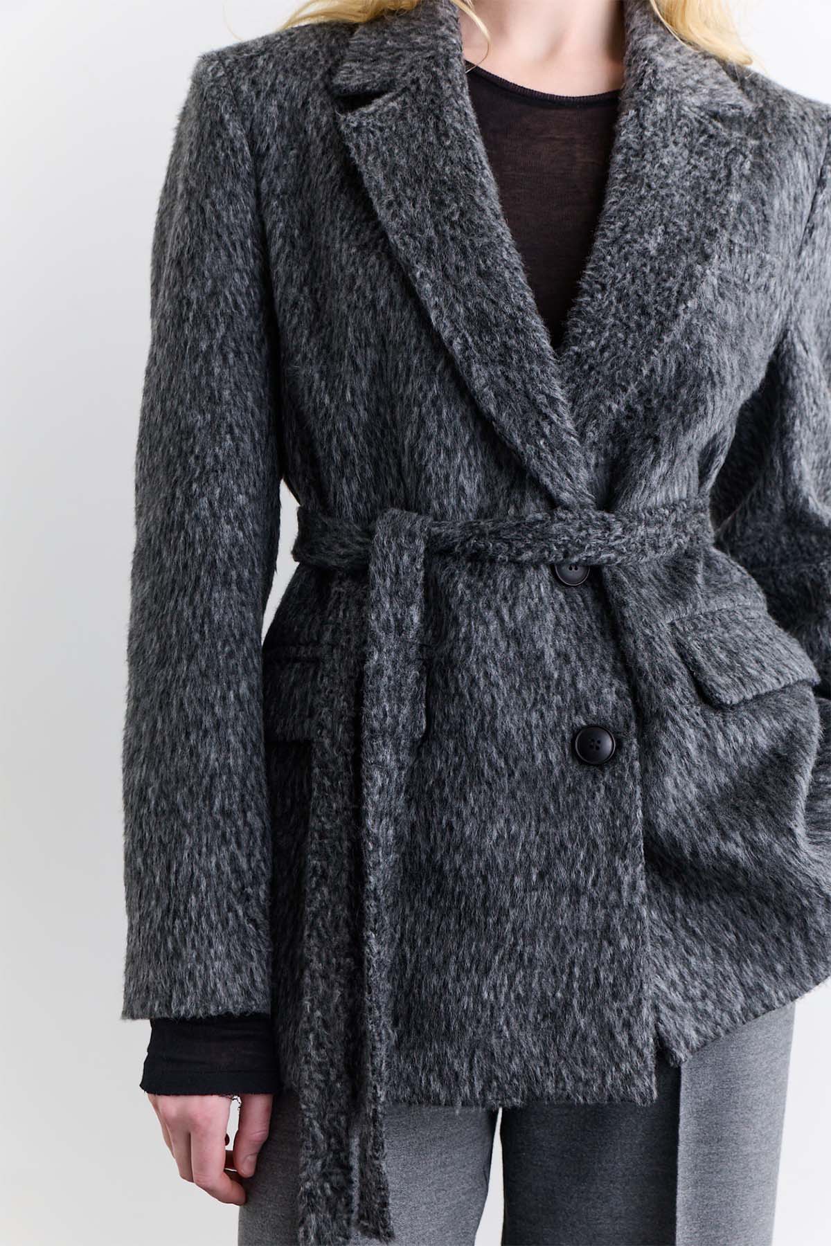 Dara Wool Blazer Anthracite - Image 6