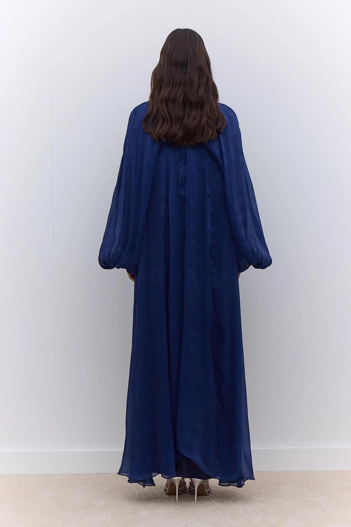 Dress With Wide Sleeve Detail Night Blue - Image 5
