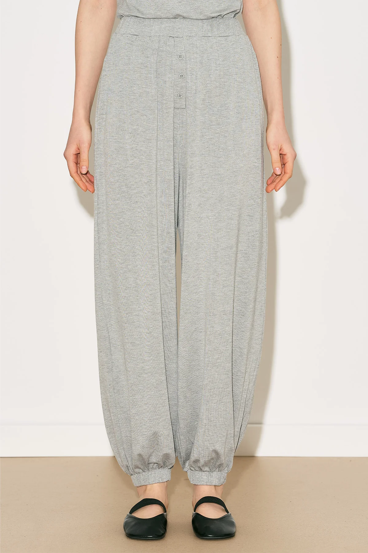 Easy Harem Trousers Grey Melange - Image 11