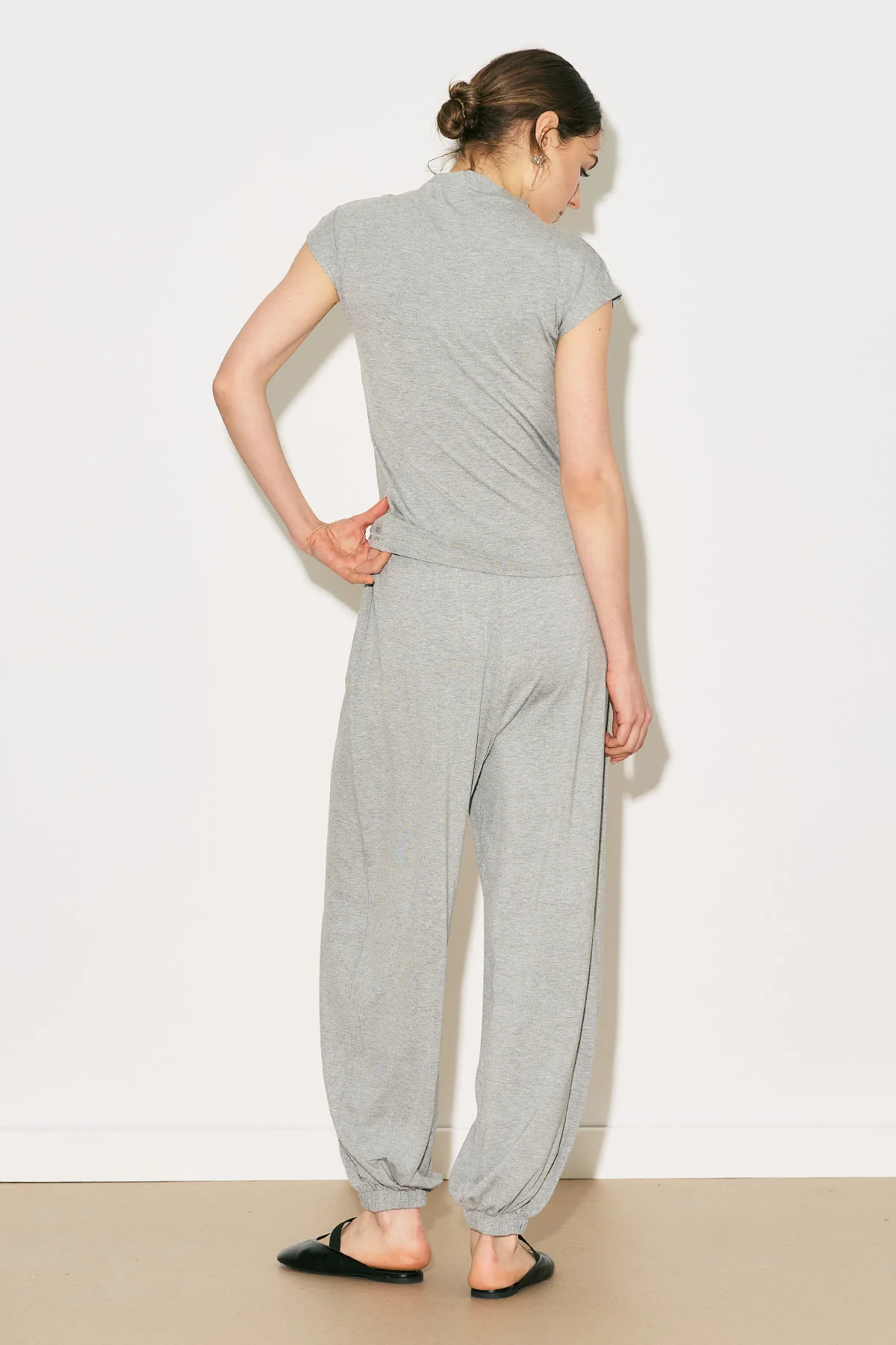 Easy Harem Trousers Grey Melange - Image 7