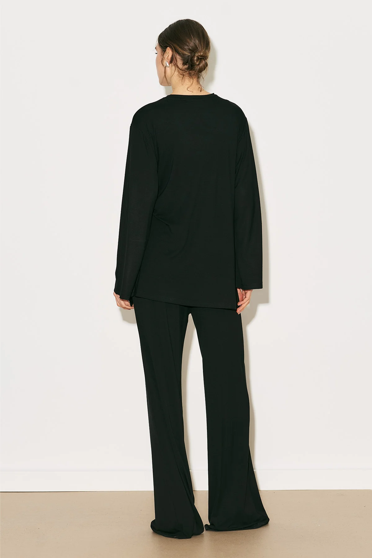 Easy Tie Detail Blouse Black - Image 6