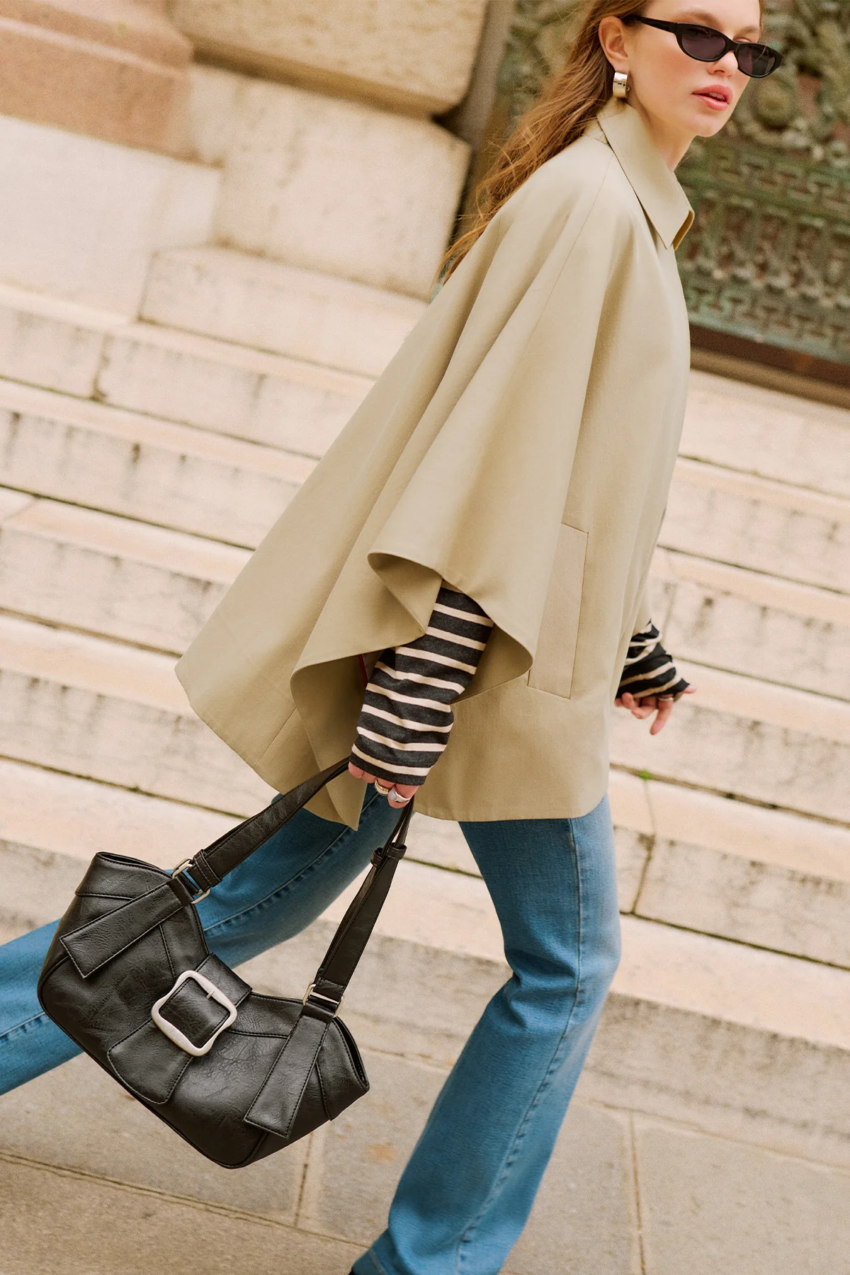 Elena Bag With Statement Buckle Black - Image 2