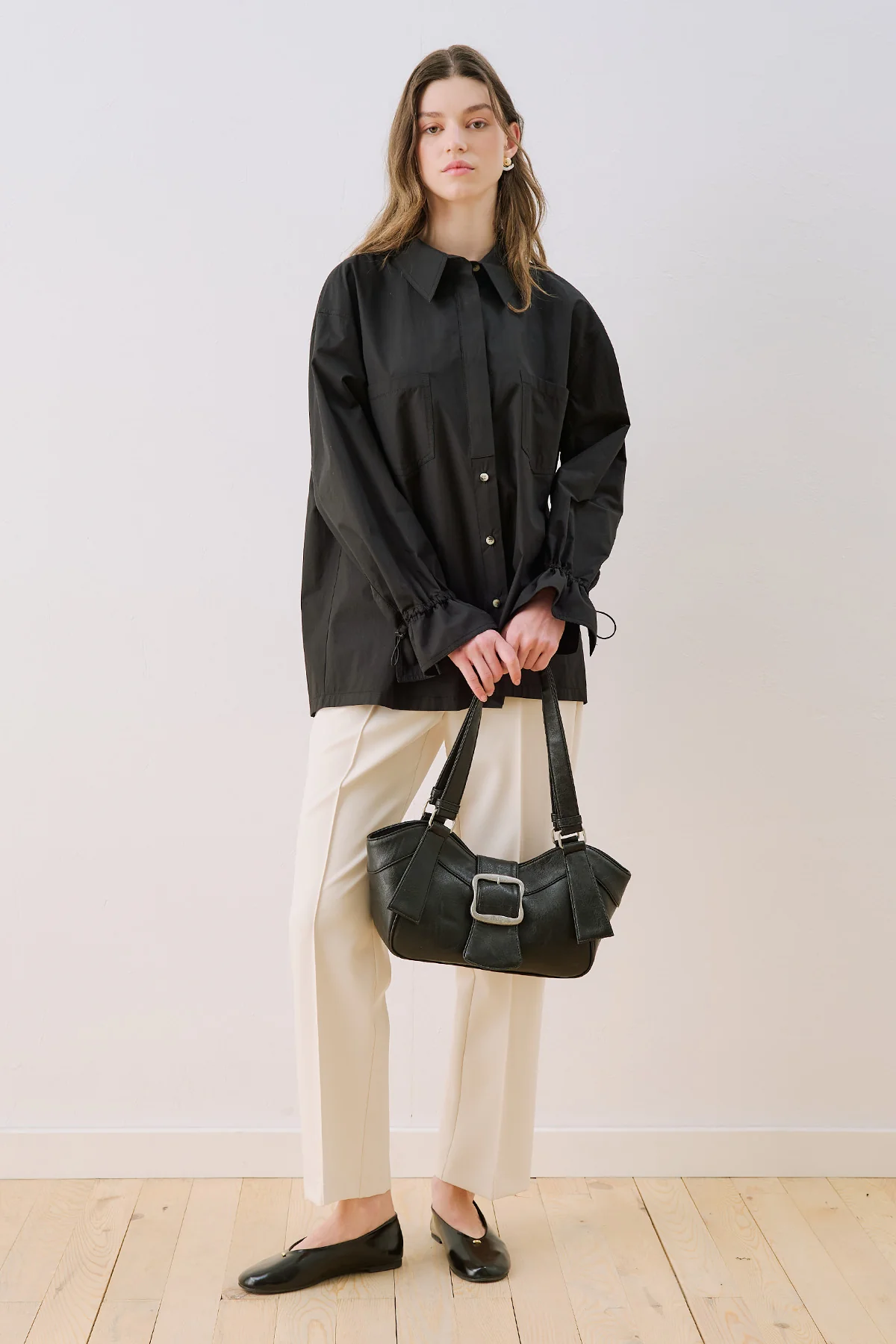 Elena Bag With Statement Buckle Black - Image 5
