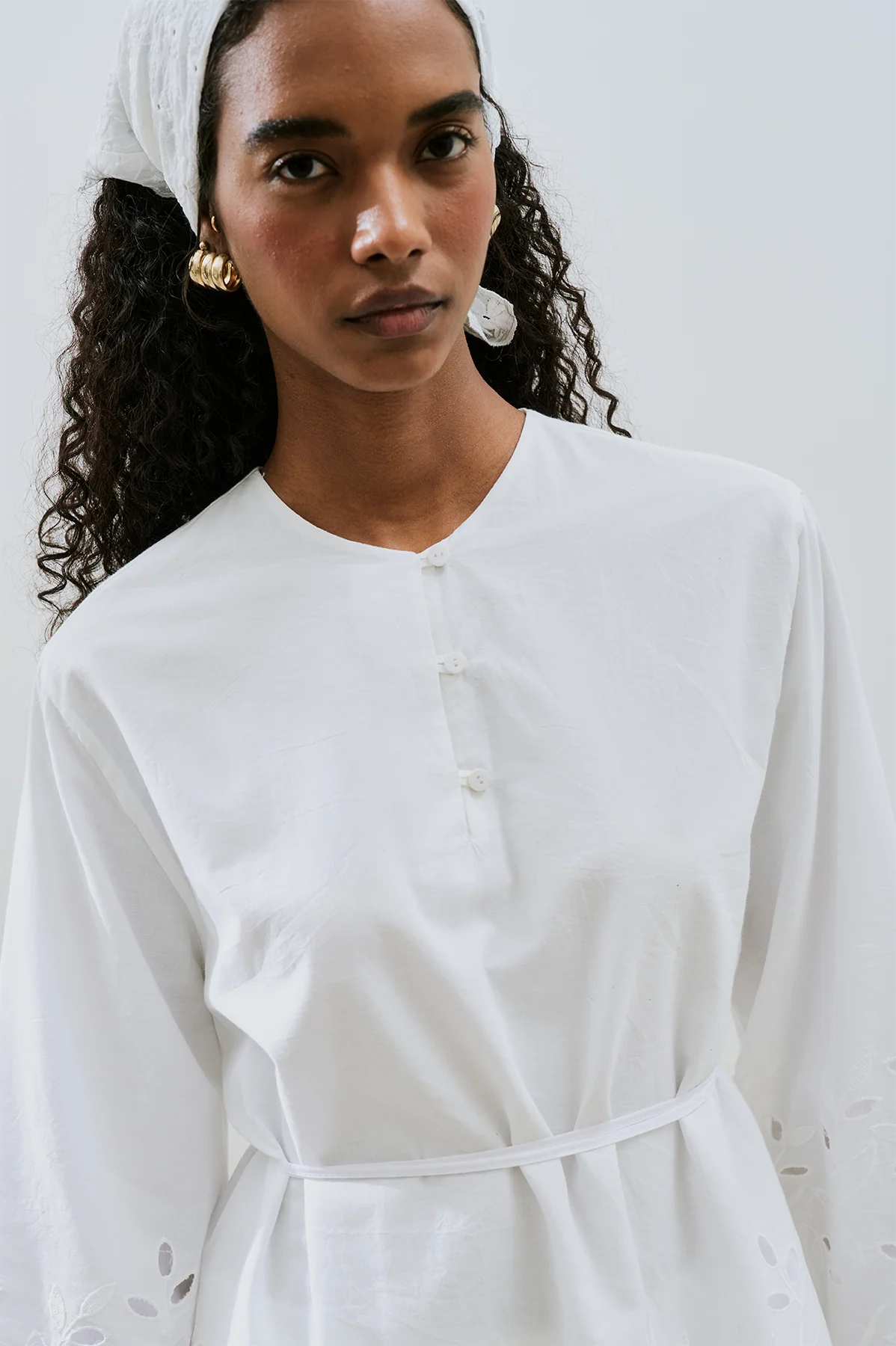 Embroidered Tunic Ecru - Image 4