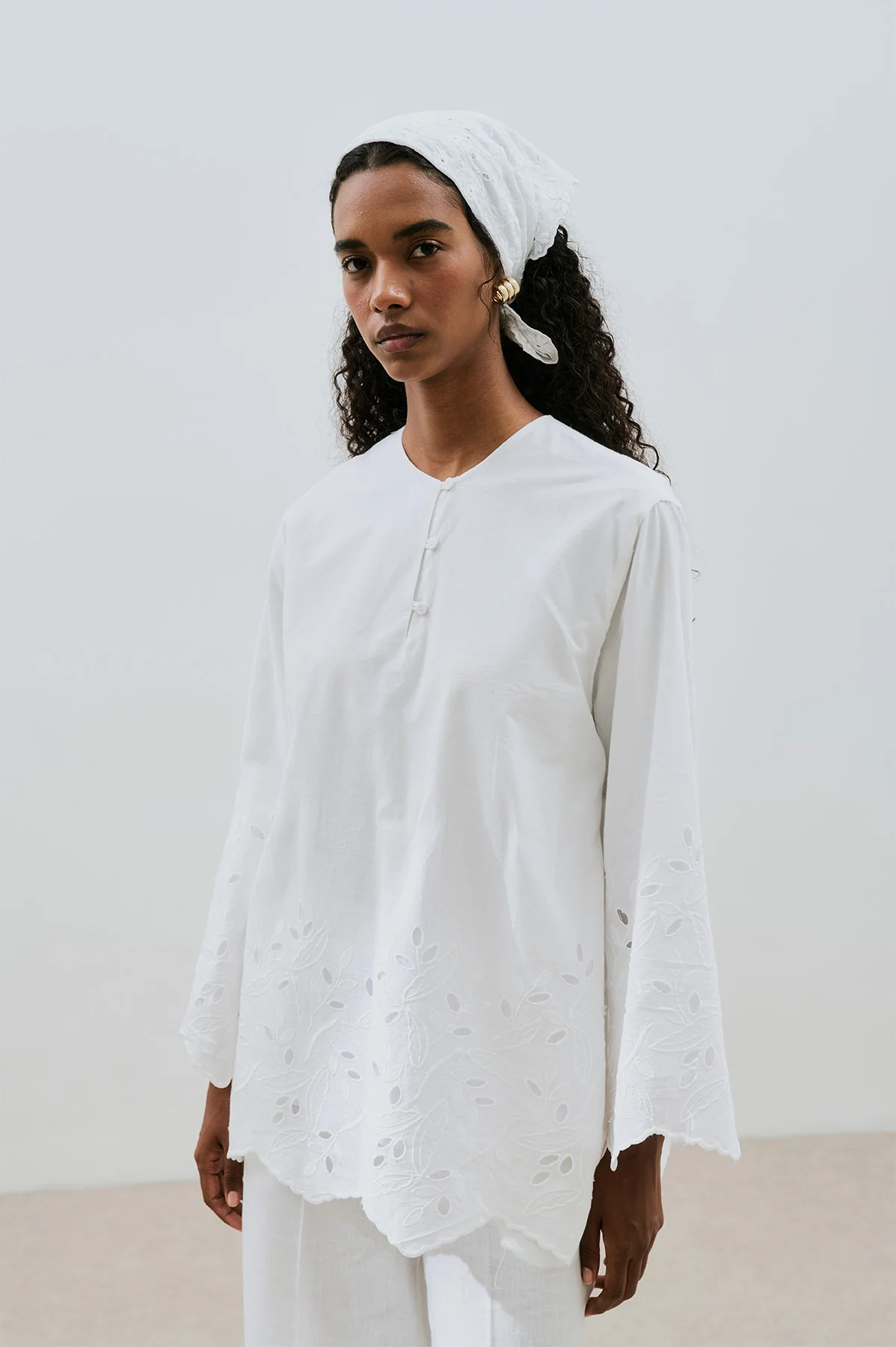 Embroidered Tunic Ecru - Image 6