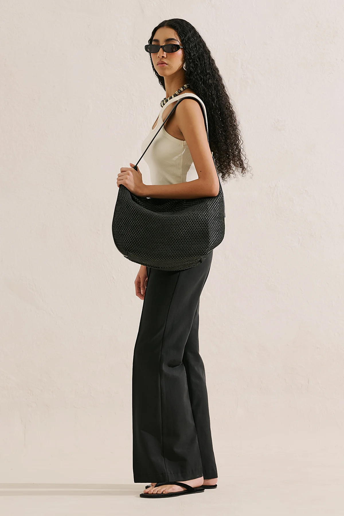 Ezra Woven Xl Bag Black - Image 3