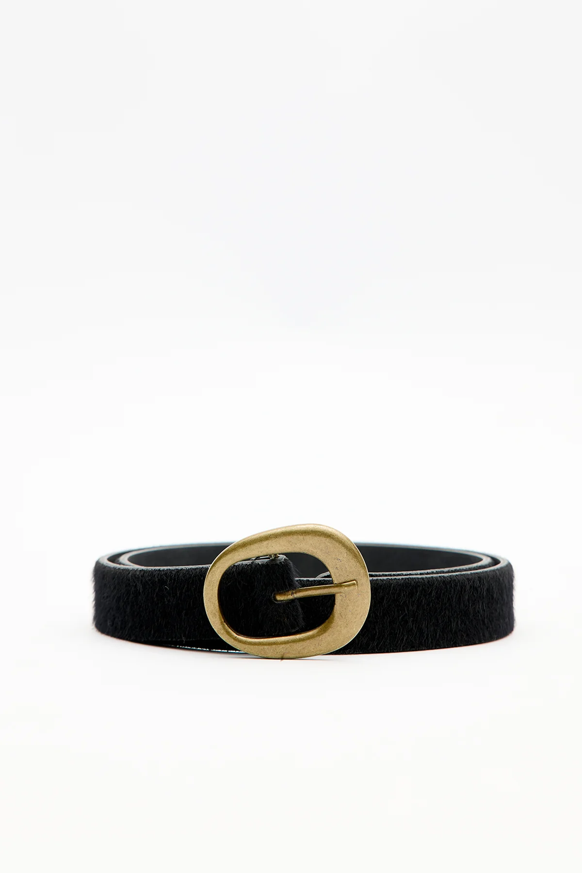 Faux Suede Belt Black - Image 4