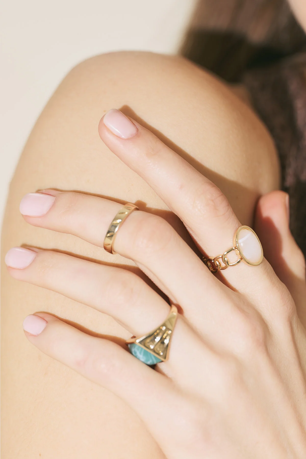 Firuz Ring Set Gold - Image 6