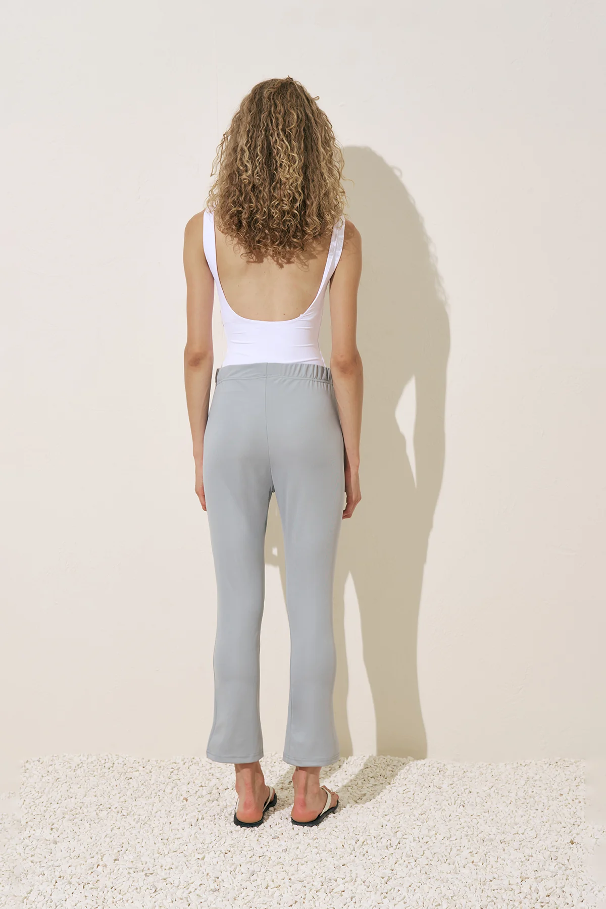 Flared Swim Pants Blue - Image 5