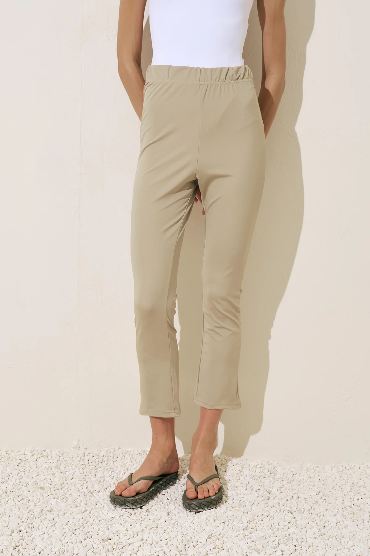 Flared Swim Pants Green - Image 6