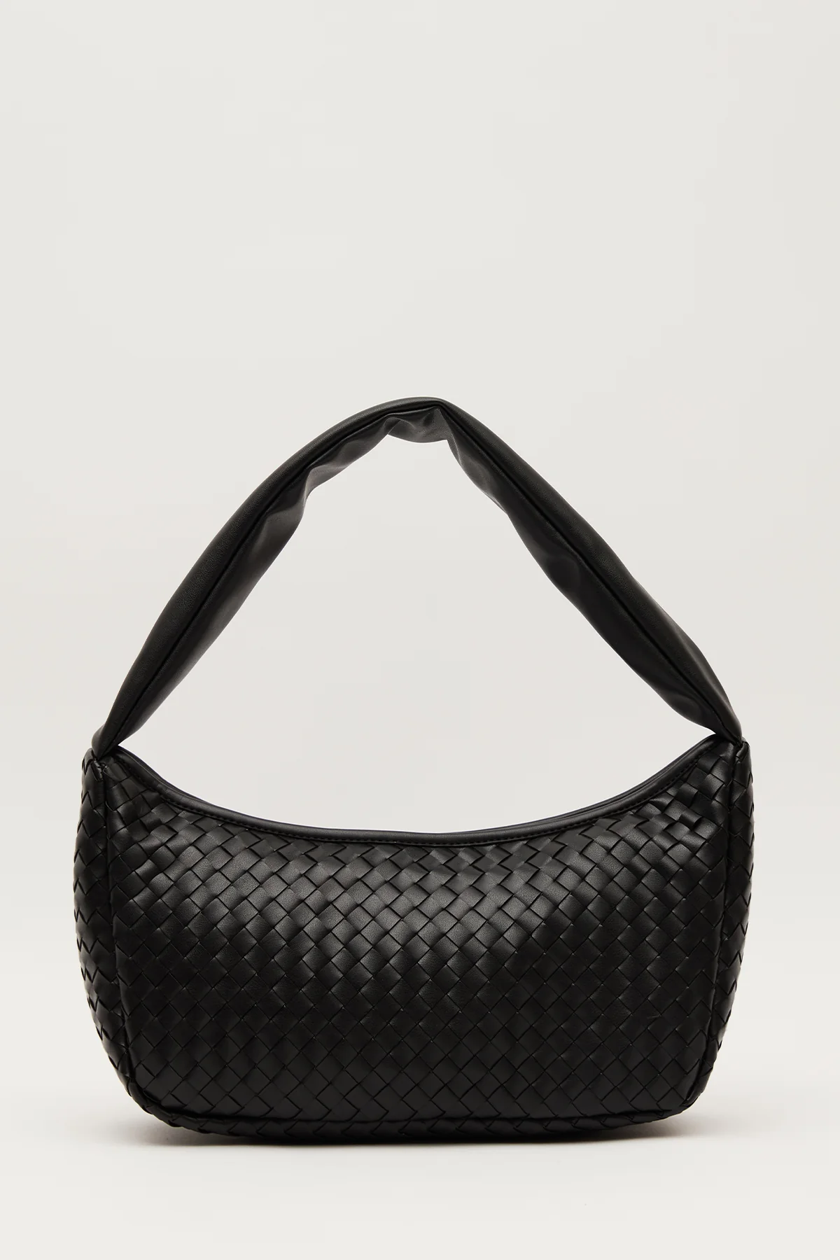 Frances Woven Oval Bag Black - Image 7