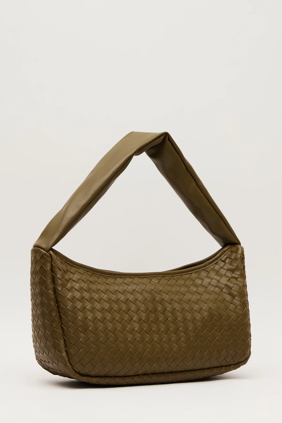 Frances Woven Oval Bag Green - Image 2