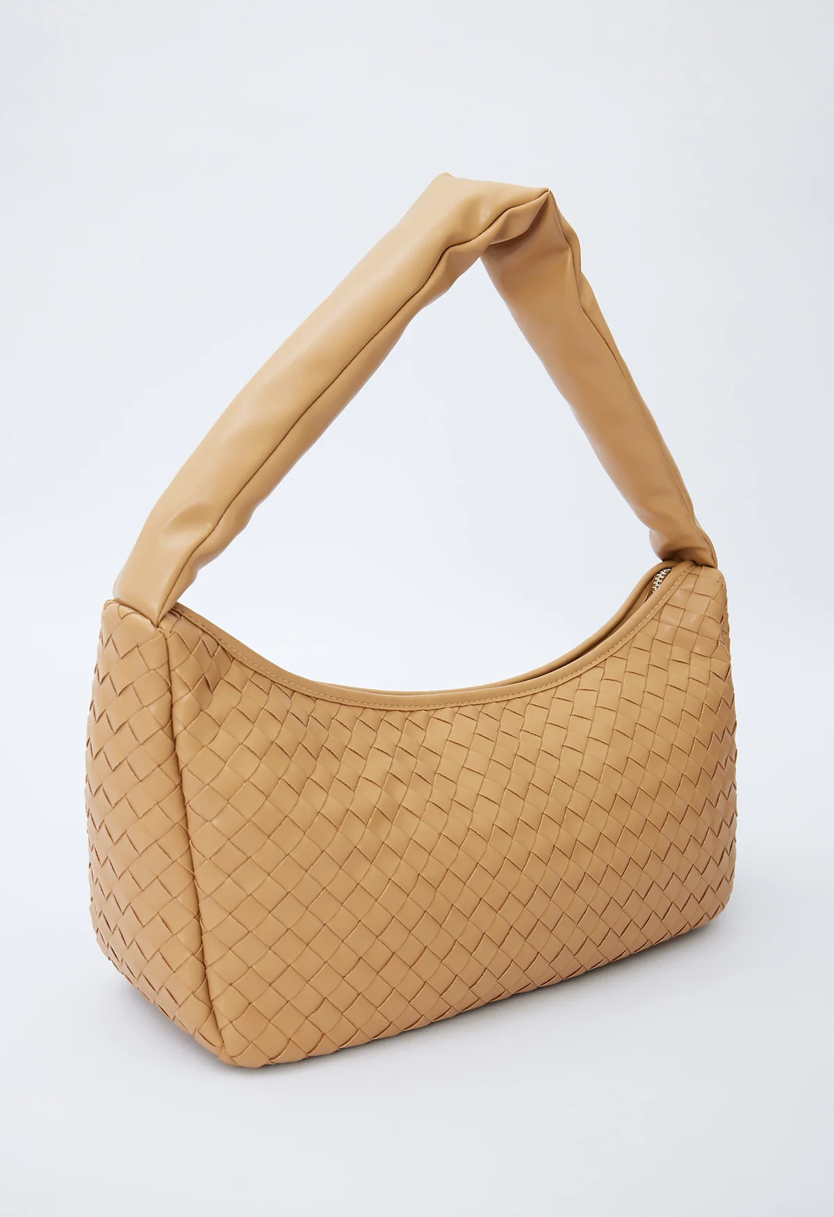 Frances Woven Oval Bag Light Brown - Image 2