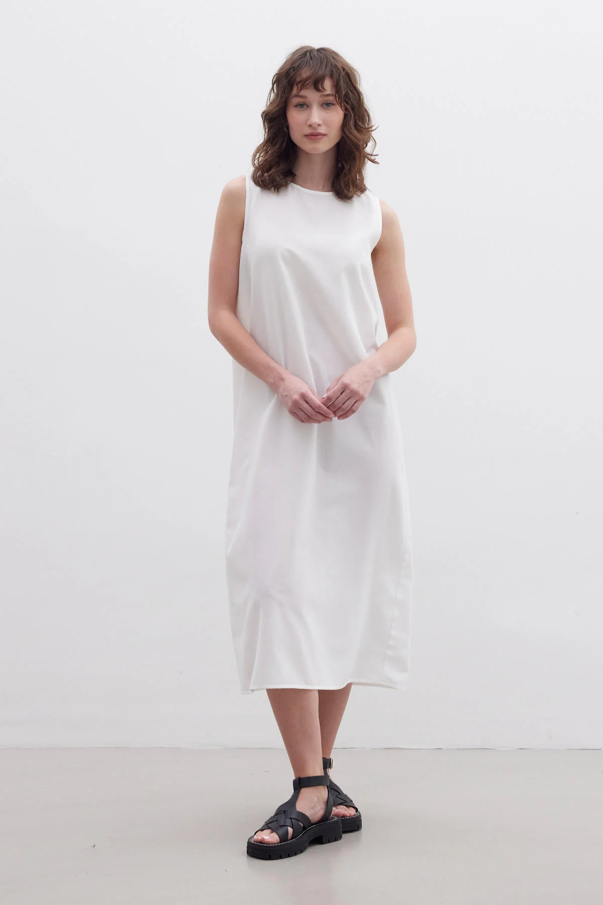 Full Slip Dress Ecru - Image 2