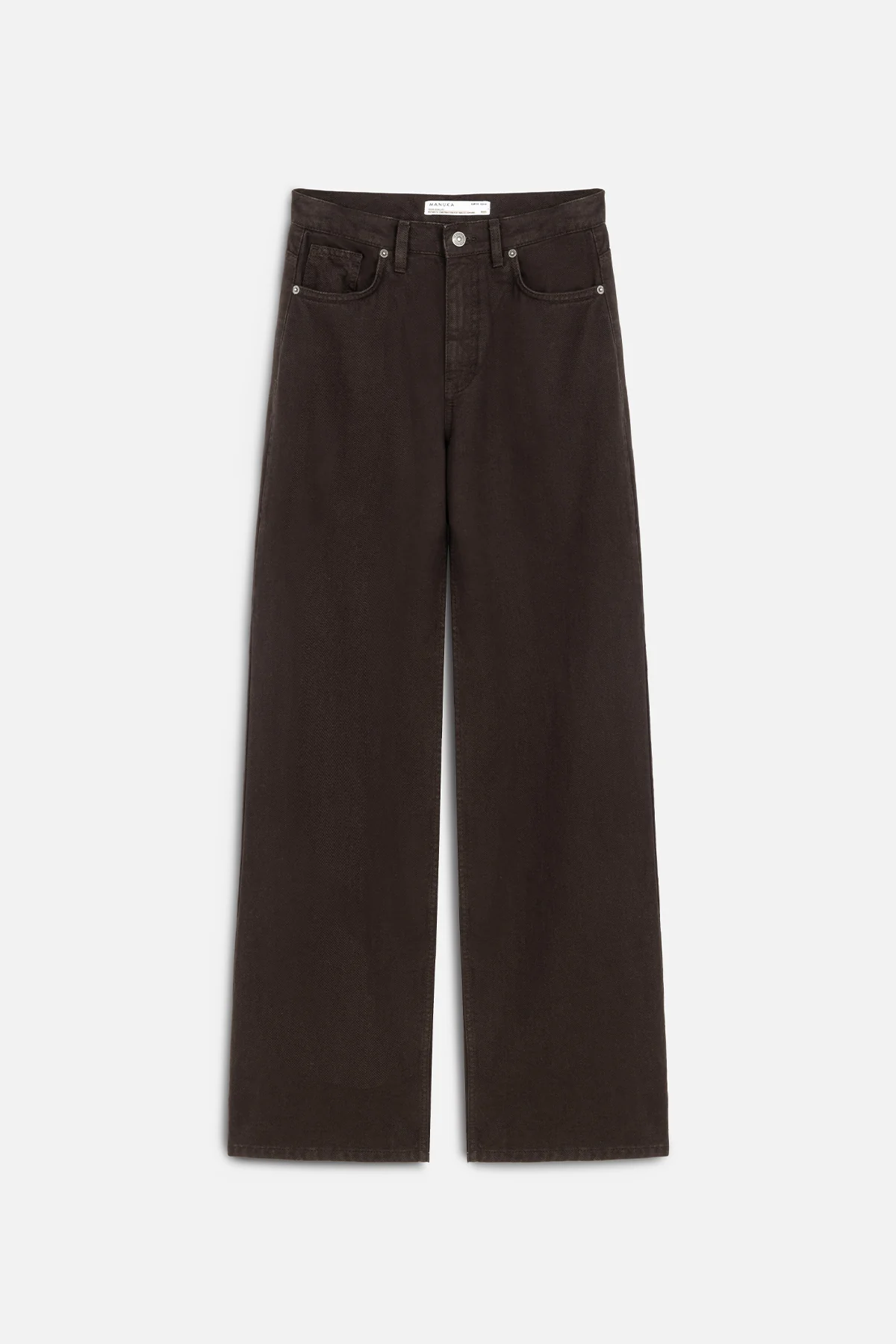 Gabardine Baggy Trousers Brown - Image 2