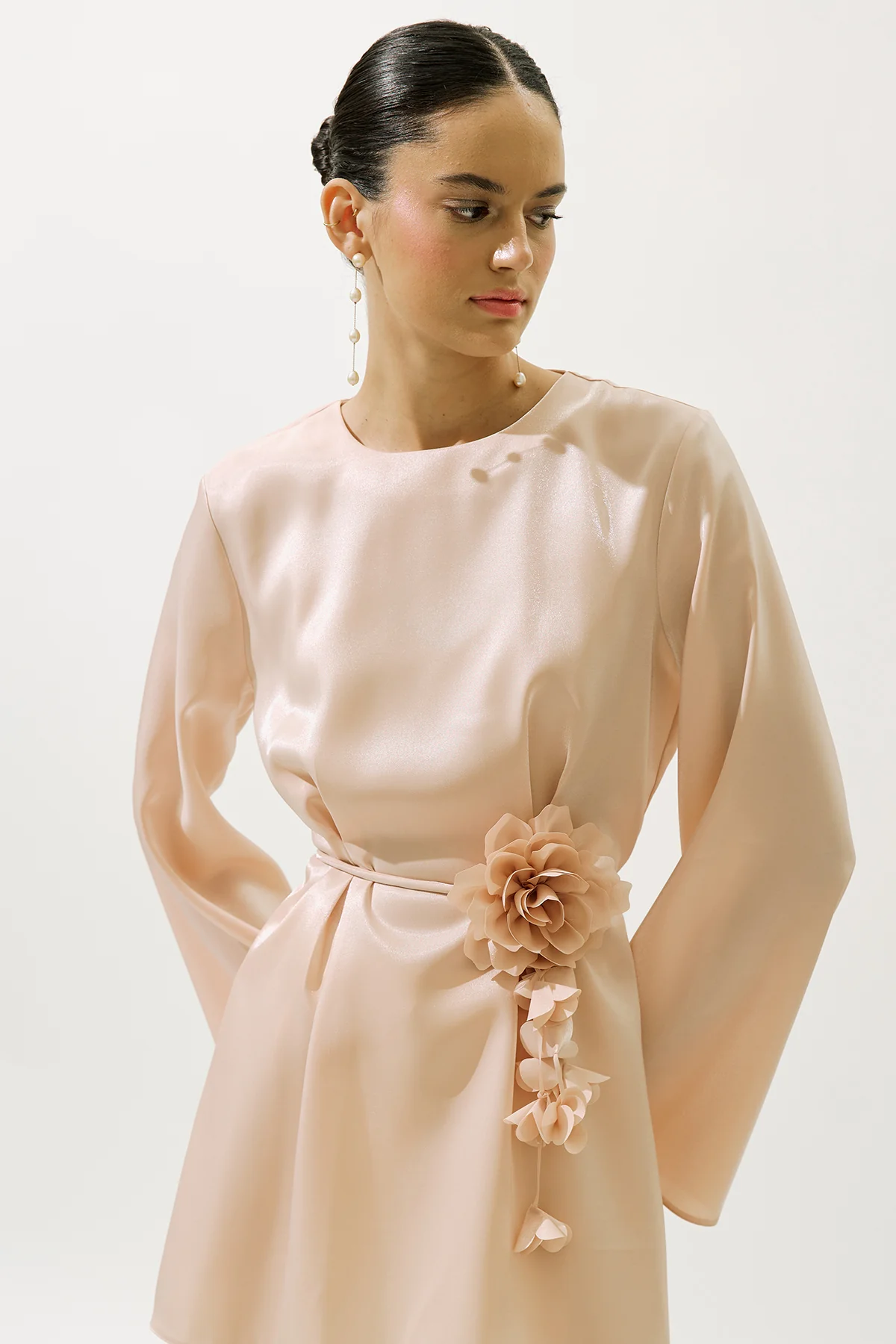 Hana Organza Blouse Powder - Image 4