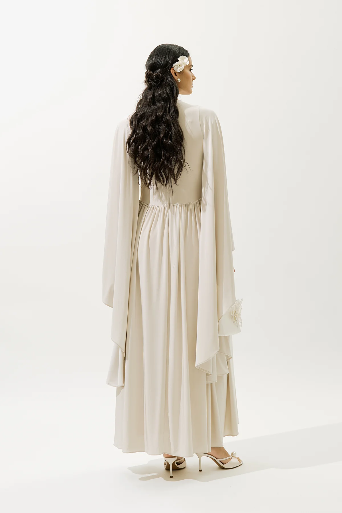 Helsa Evening Dress Pearl - Image 8