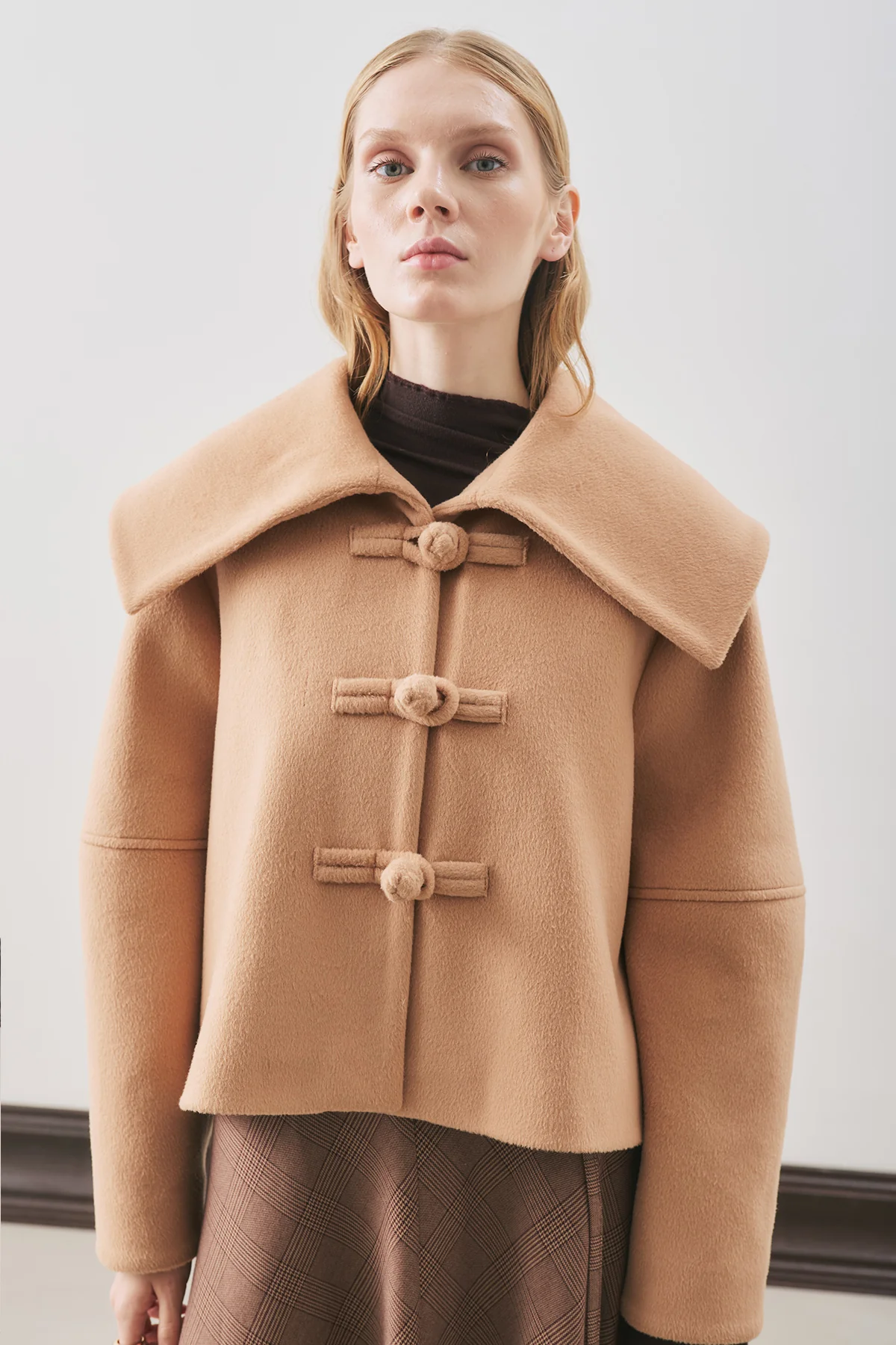 Isabel Short Wool Jacket Light Brown - Image 2