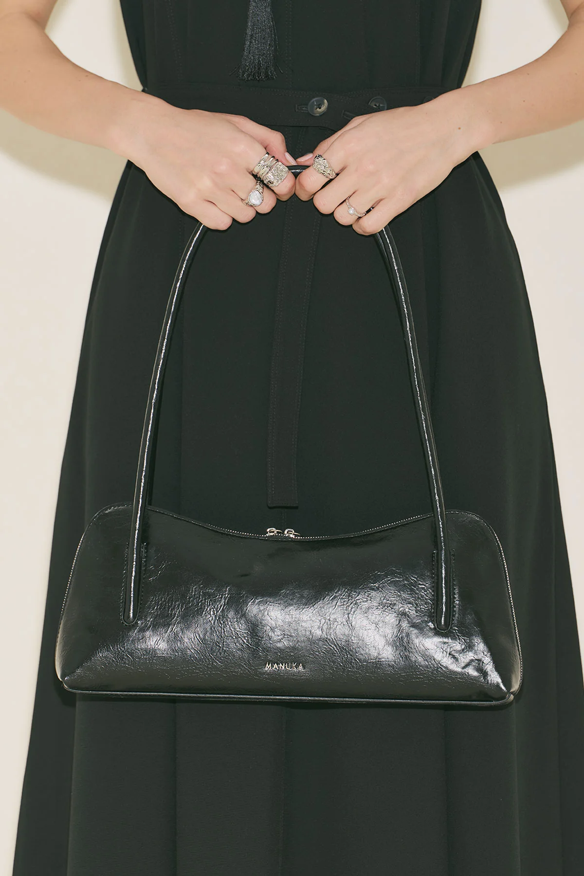 Kera Baguette Bag Black - Image 7