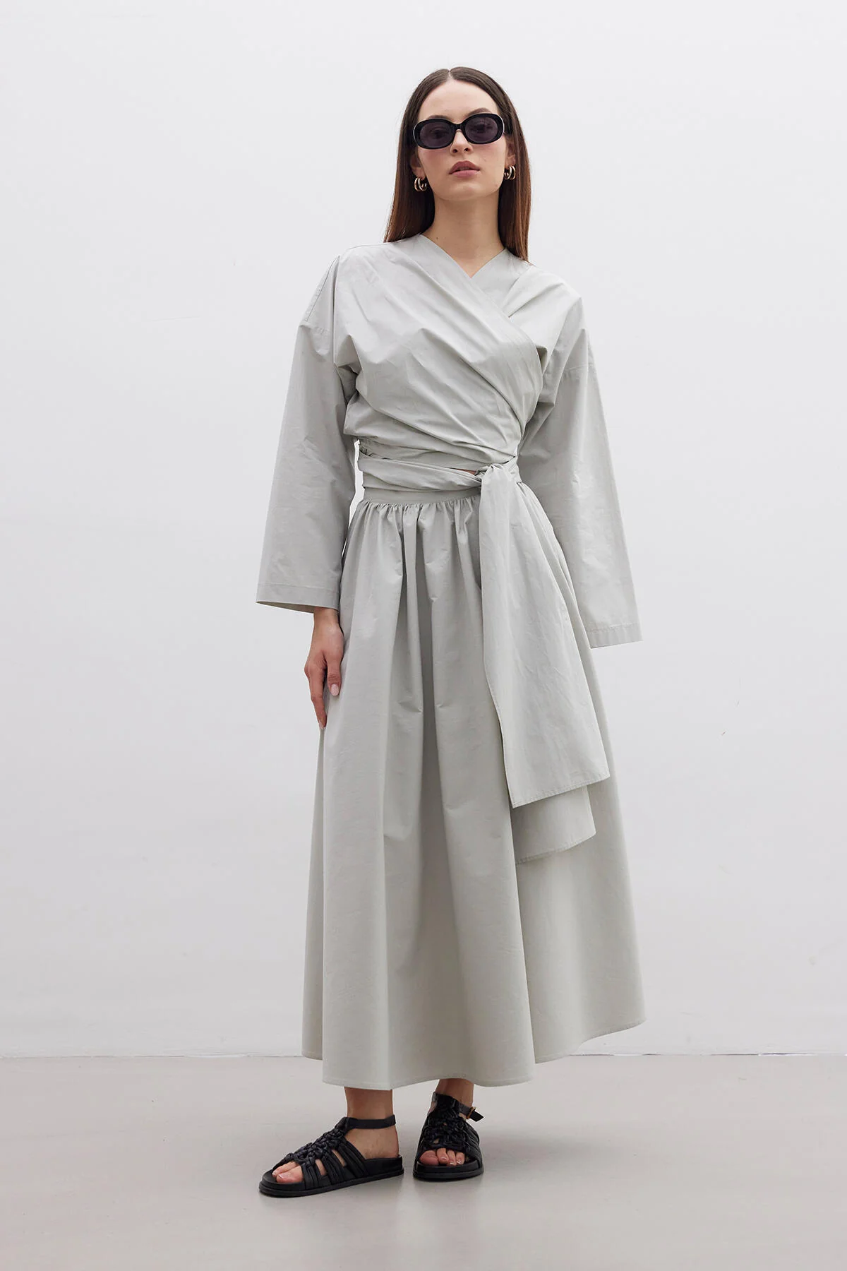 Kimono Style Premium Shirt Green - Image 6