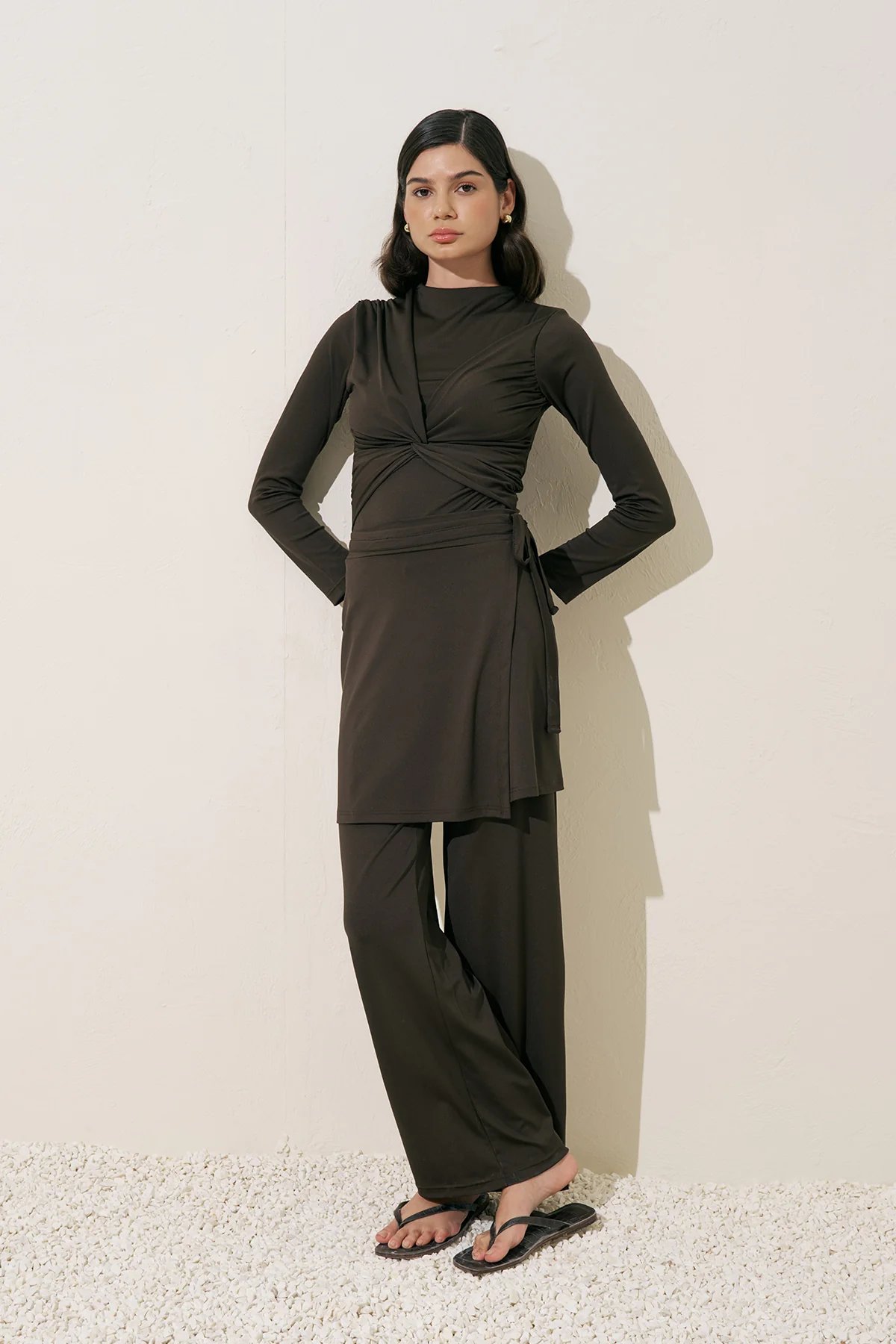 Knotted Surf Suit Brown - Image 7