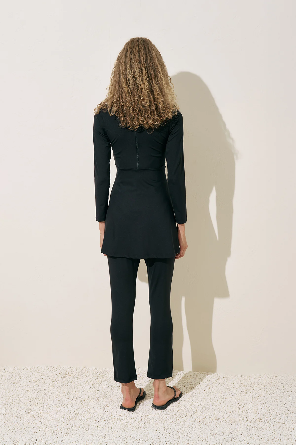 Knotted Swimsuit Black - Image 7