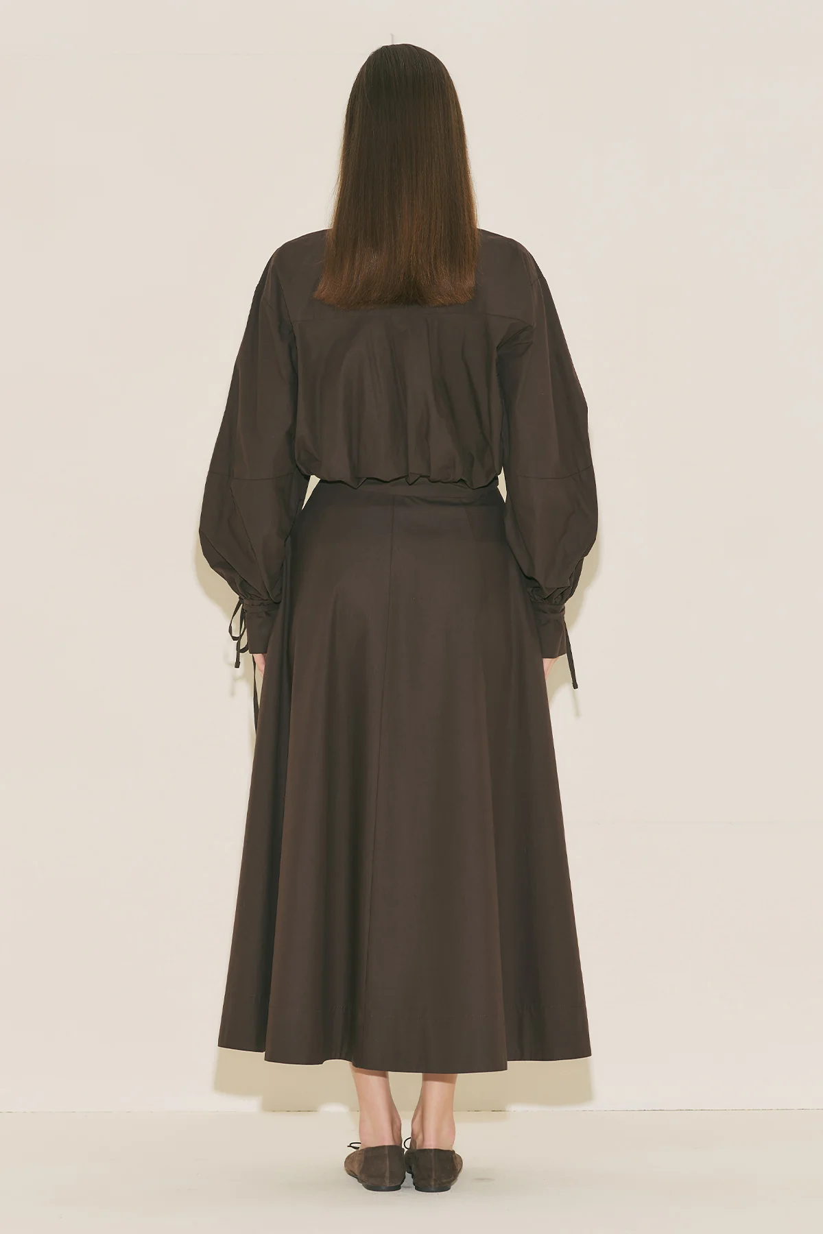 Labeca Tie Front Shirt Brown - Image 4