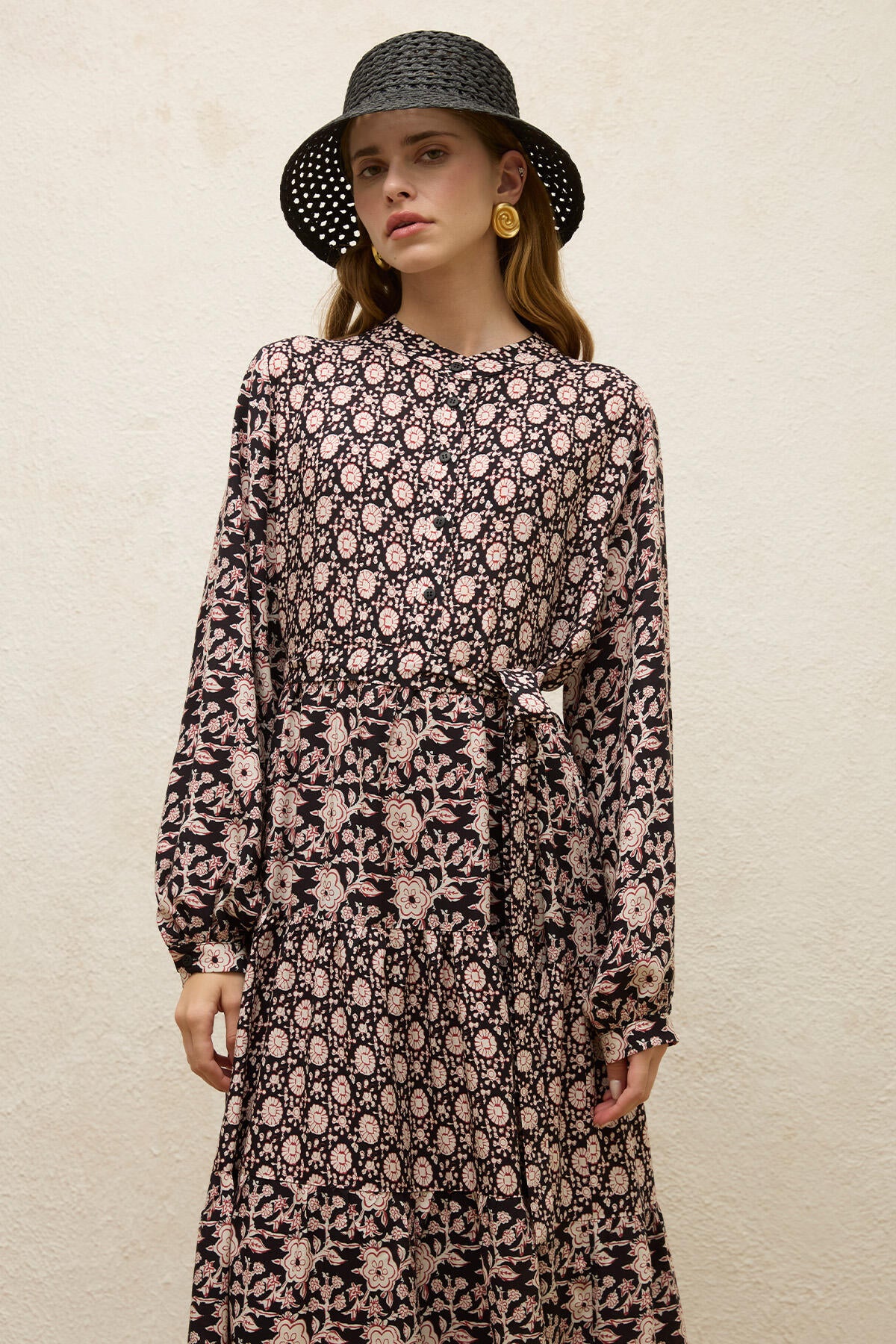 Layered Patterned Viscose Dress Gaia - Image 3