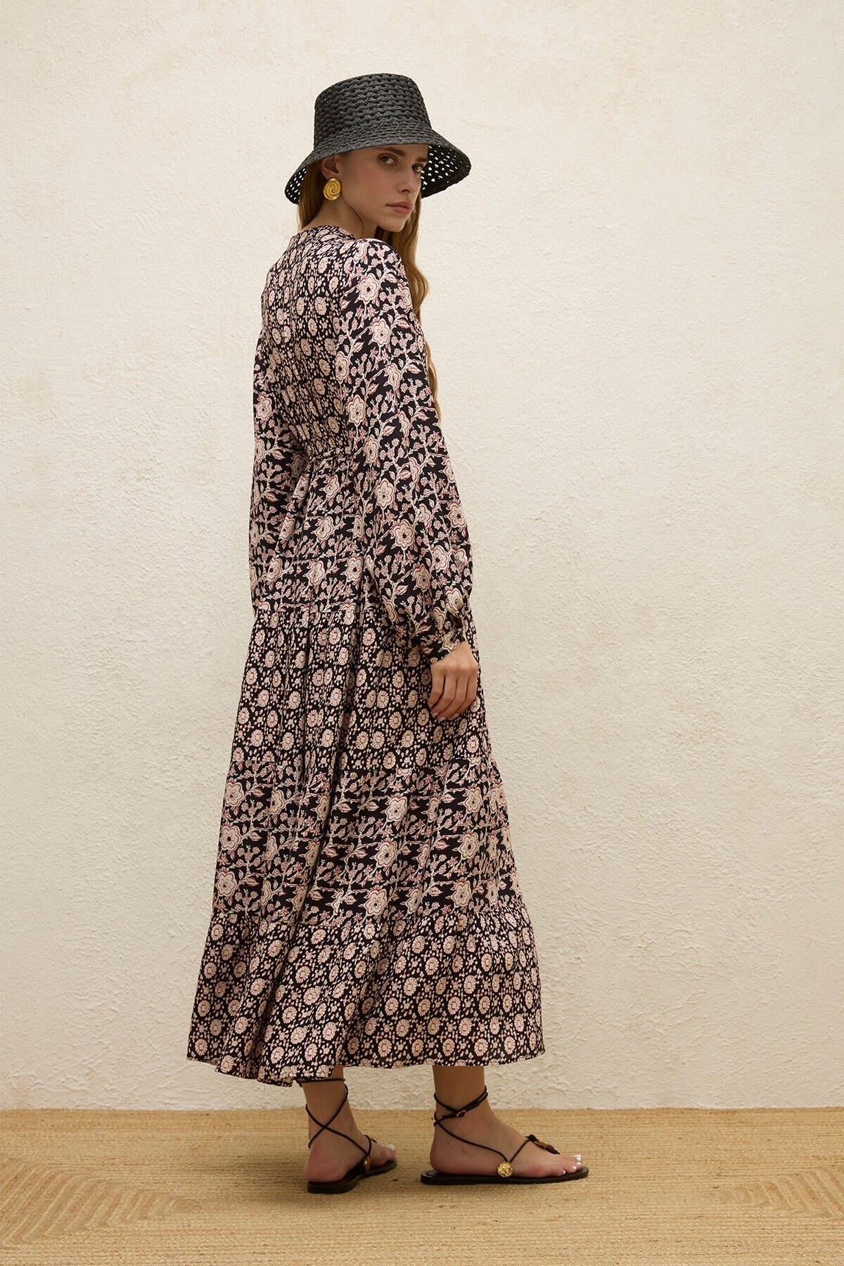 Layered Patterned Viscose Dress Gaia - Image 7