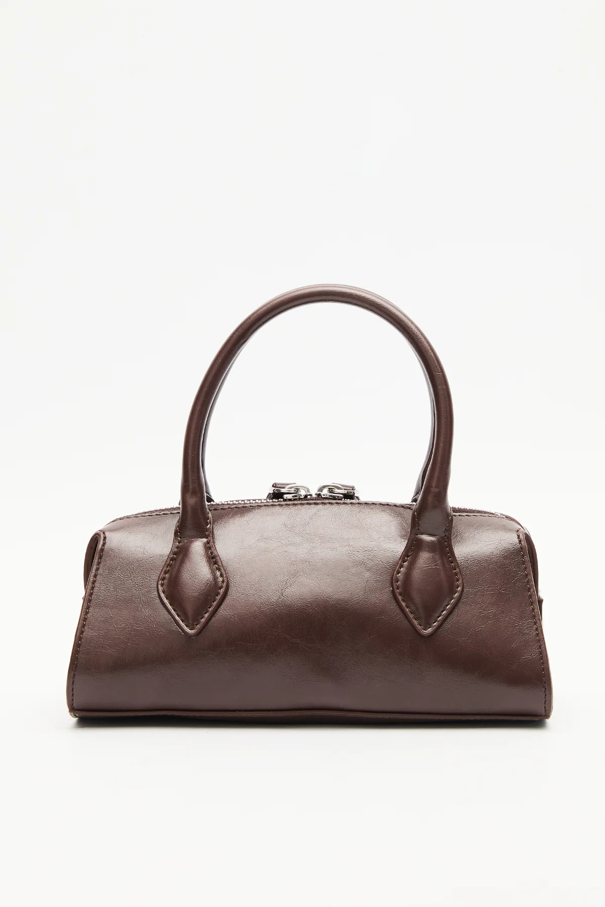 Leather Polo Mini Bag Brown - Image 8