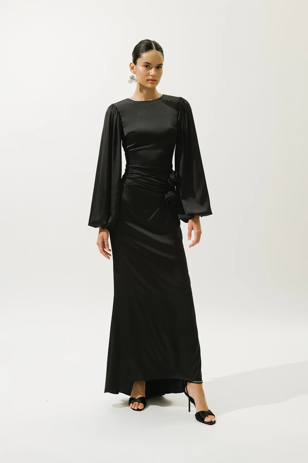 Leona Evening Dress Black - Image 4