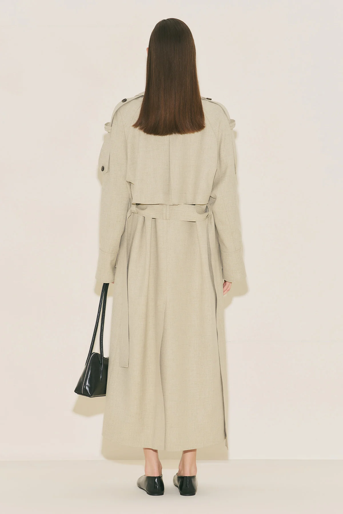 Limited Edition Wide Sleeve Trench Coat Green - Image 11