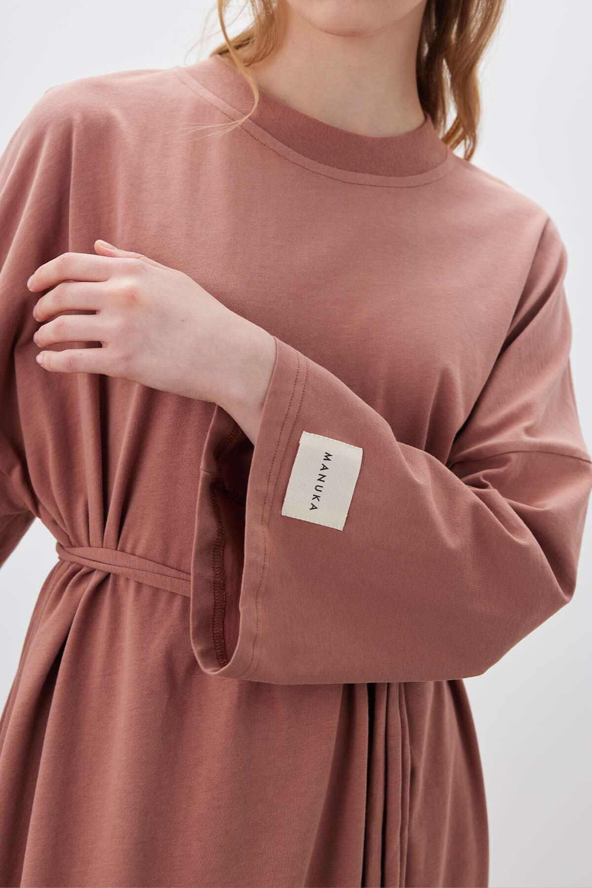 Long Oversized Dress Dusty Rose - Image 4