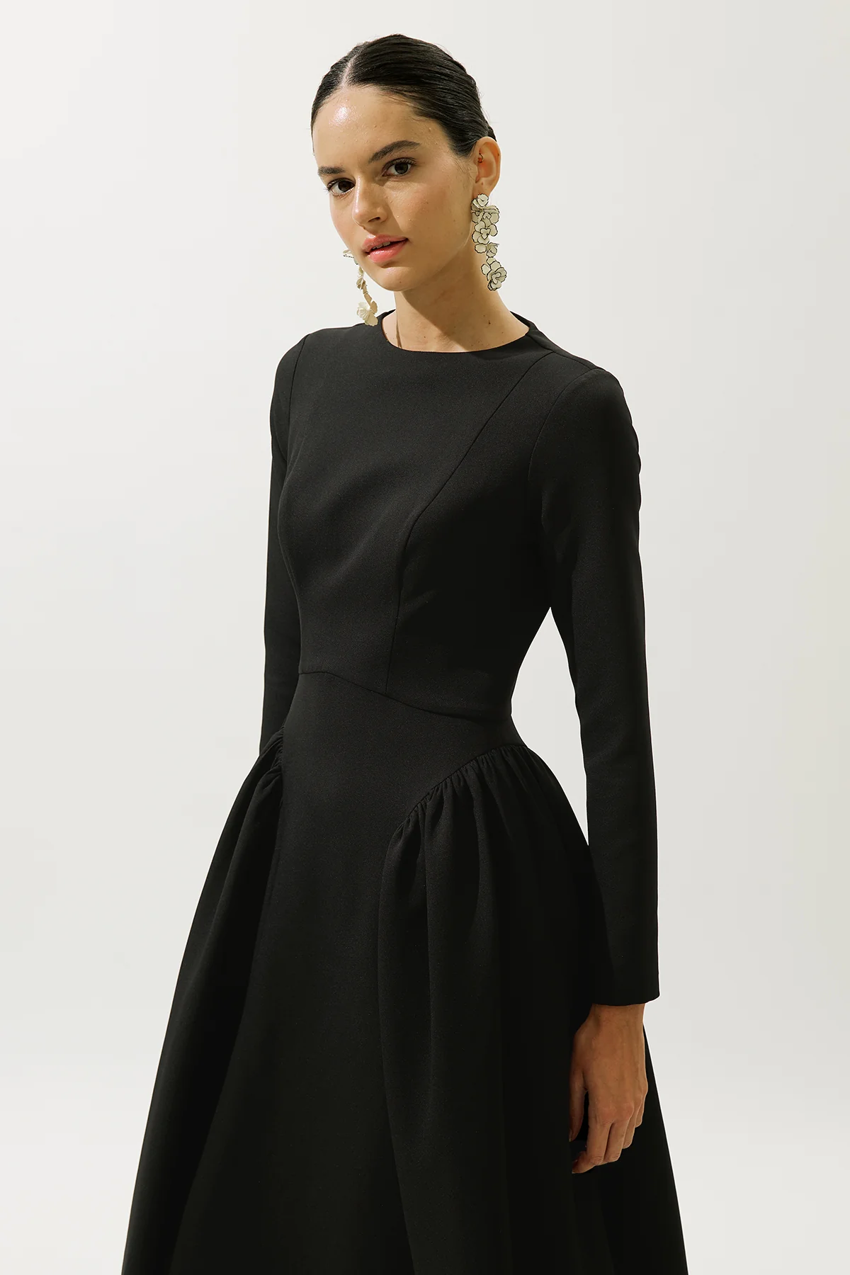 Lora Evening Dress Black - Image 3