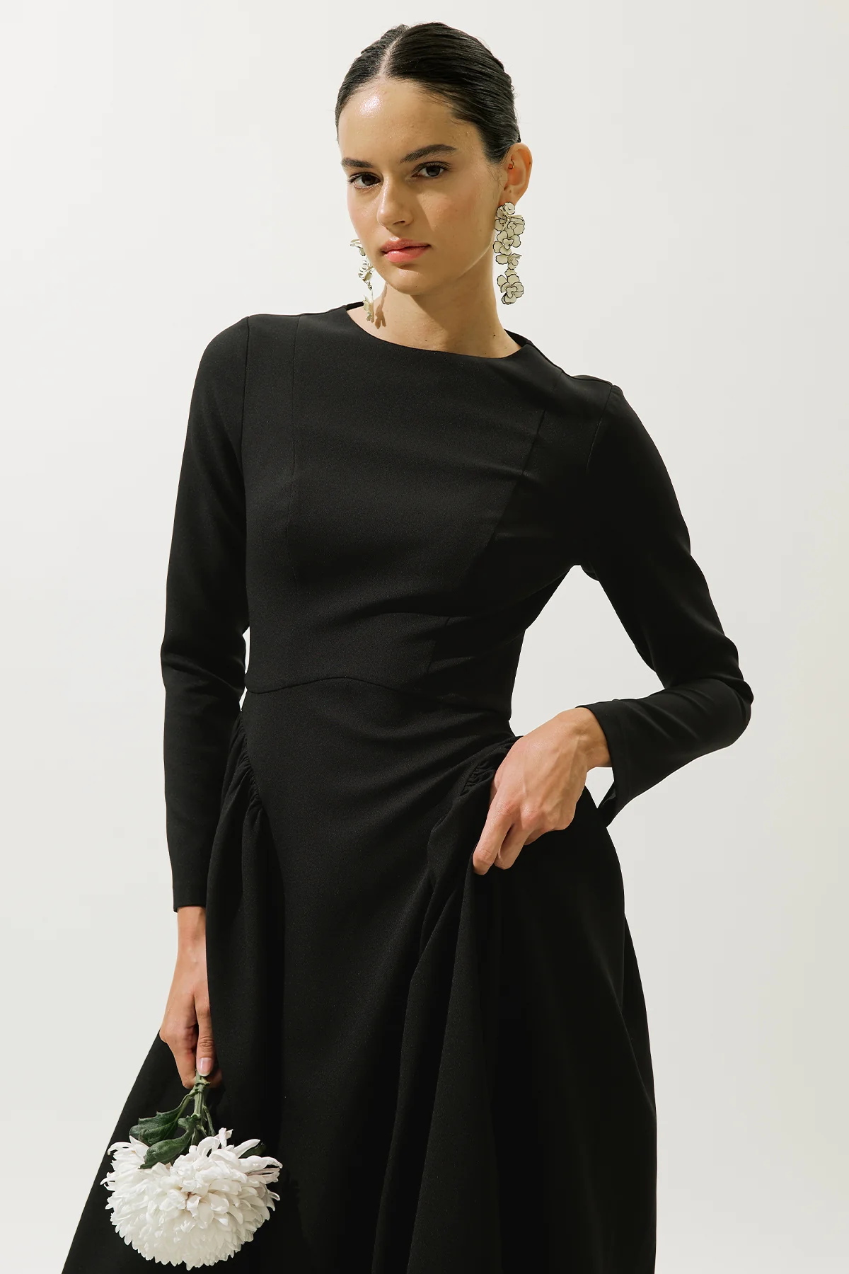 Lora Evening Dress Black - Image 5