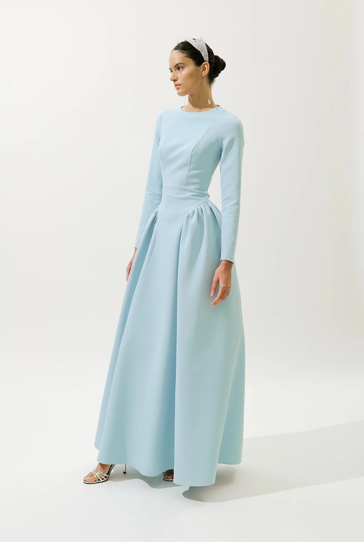 Lora Evening Dress Blue - Image 5