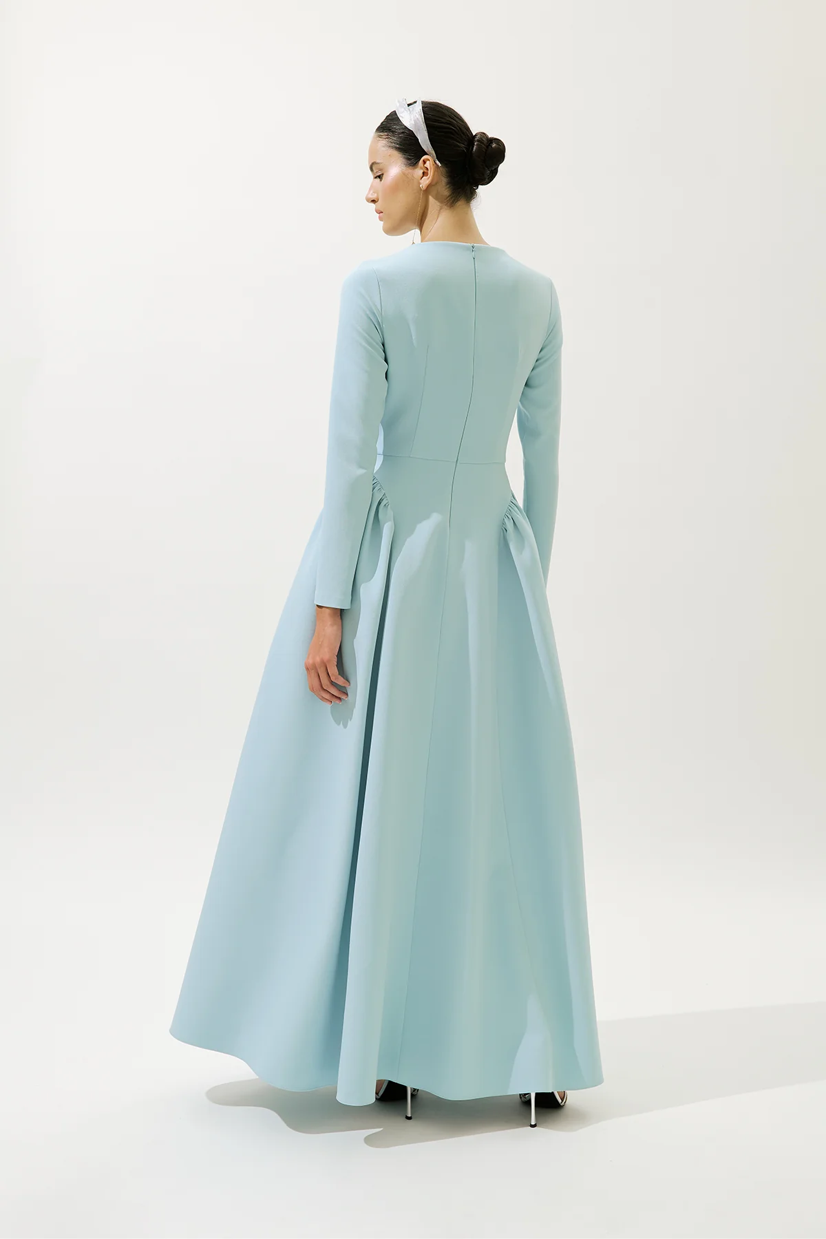 Lora Evening Dress Blue - Image 7