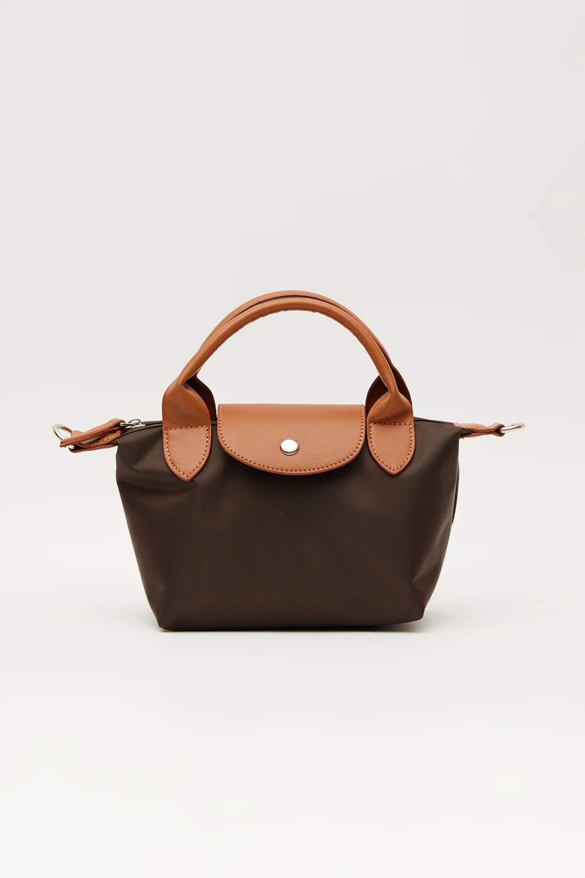 Mari Small Shopper Bag Dark Brown - Image 5