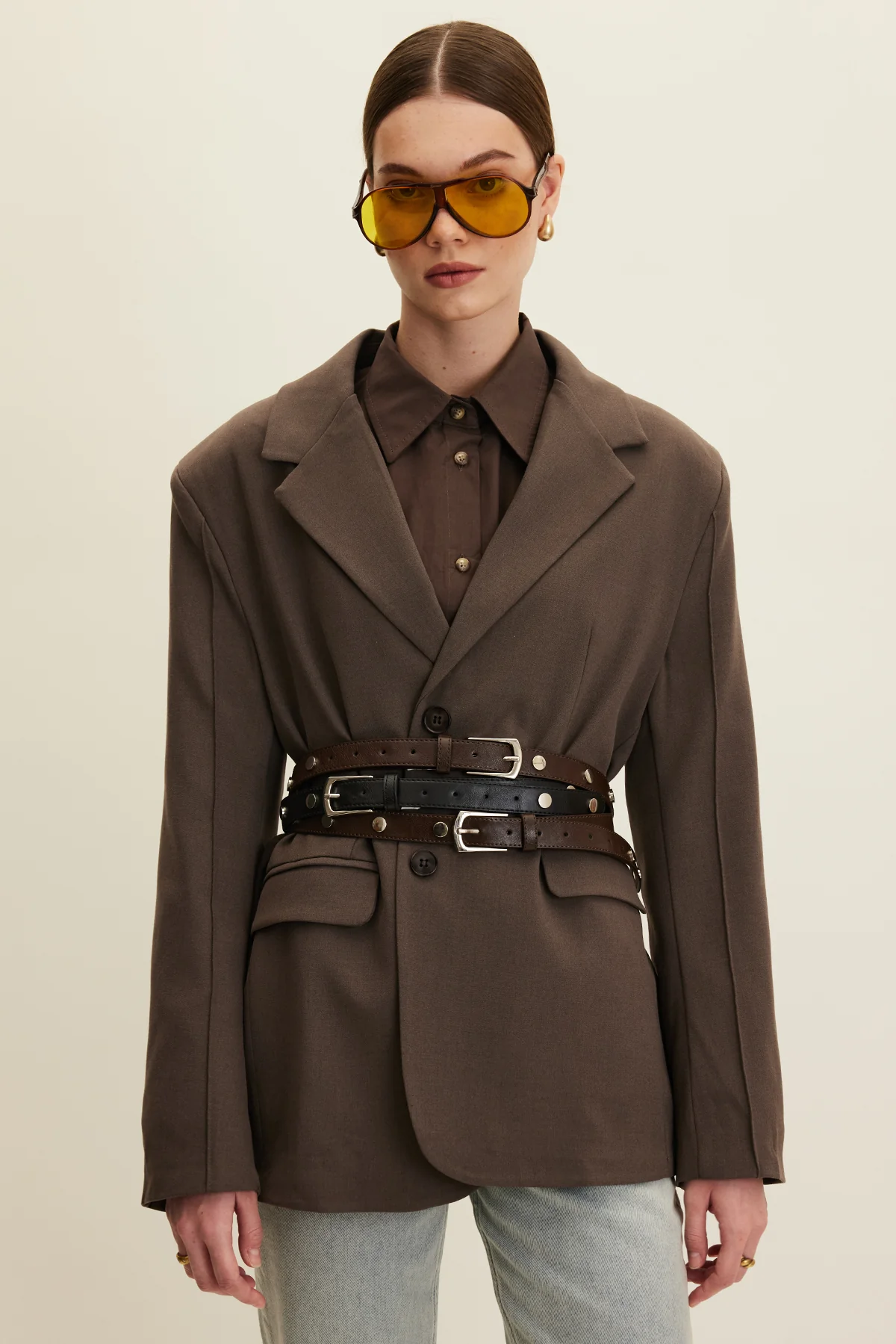 Metal Studded Belt Black - Image 3