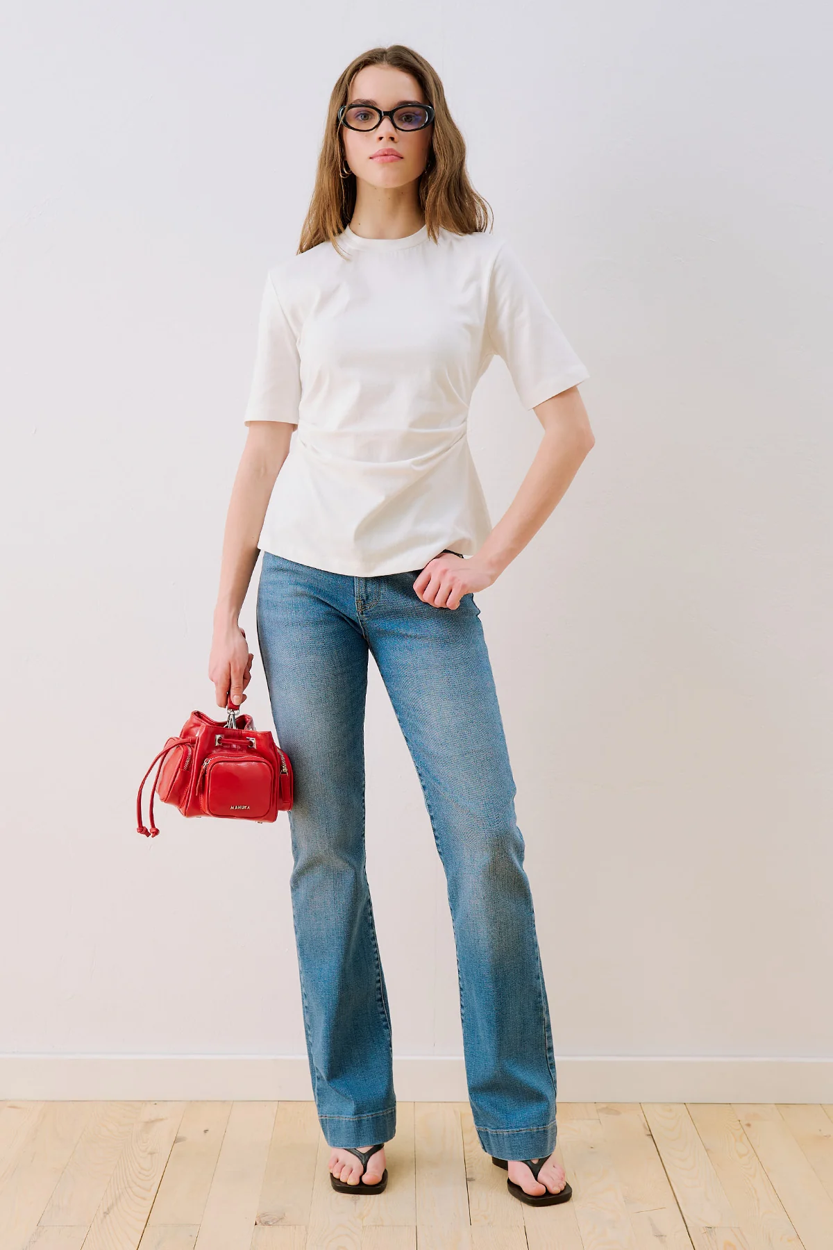 Minka Multi Pocket Bag Red - Image 3