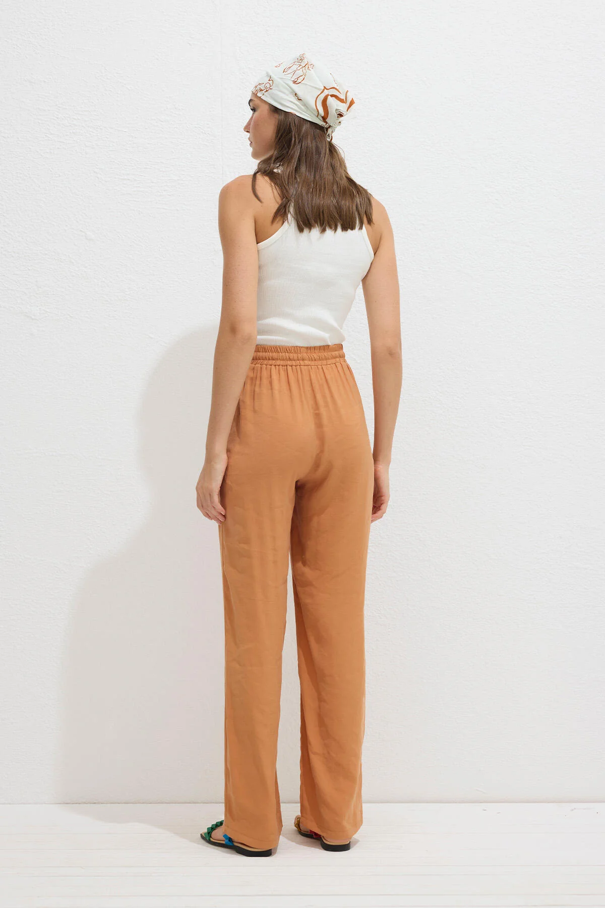 Modal Comfort Trousers Orange - Image 7