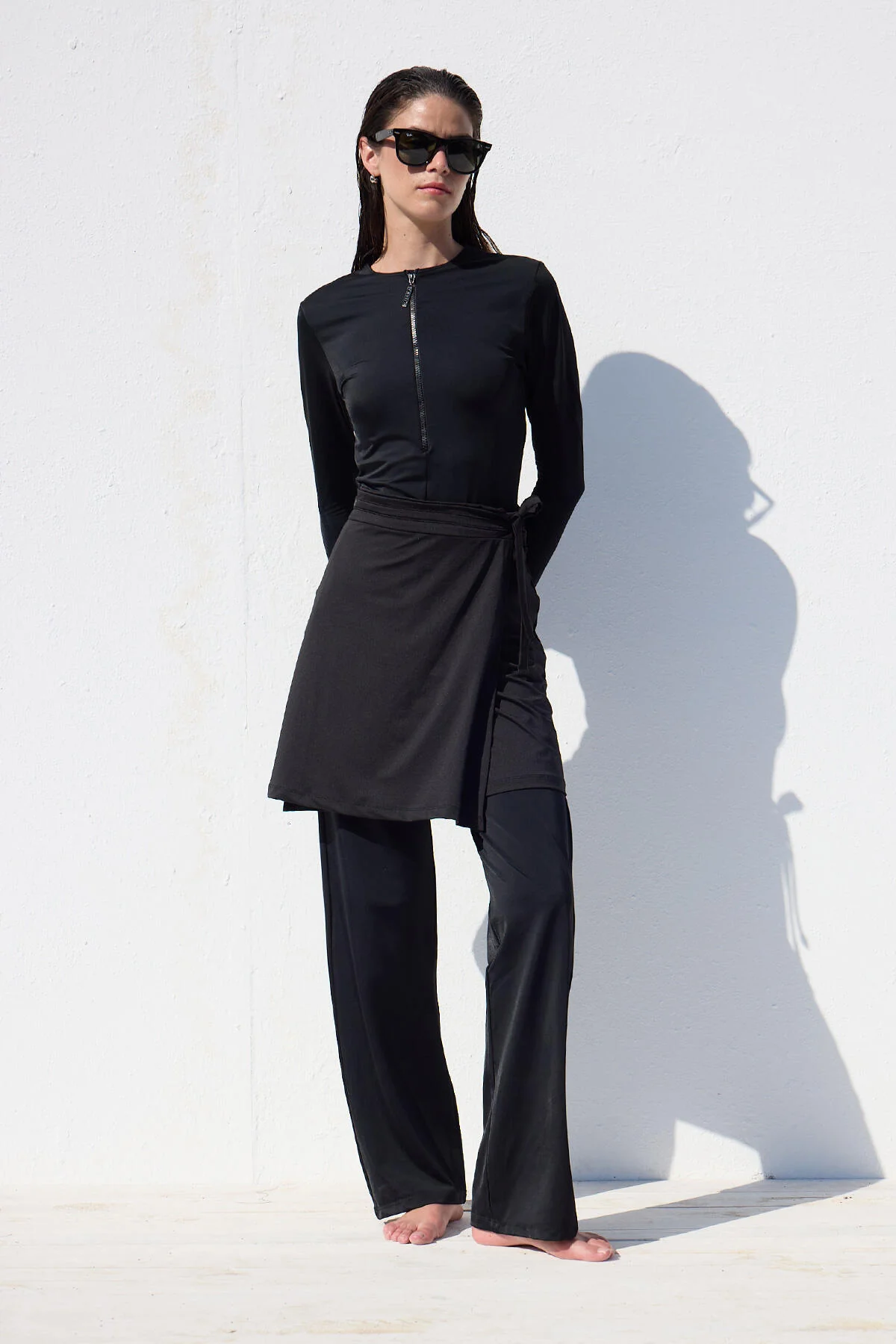 Modest Swim Skirt Black - Image 12