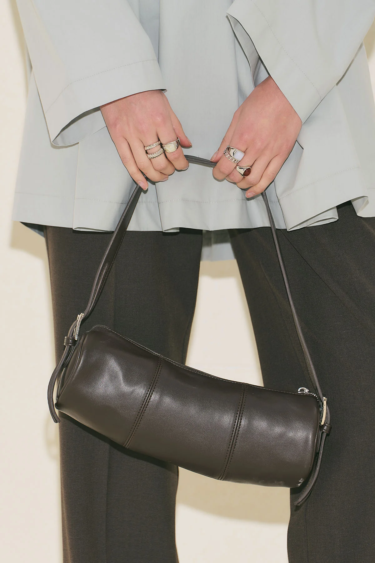 Morgan Oval Bag Dark Brown - Image 4