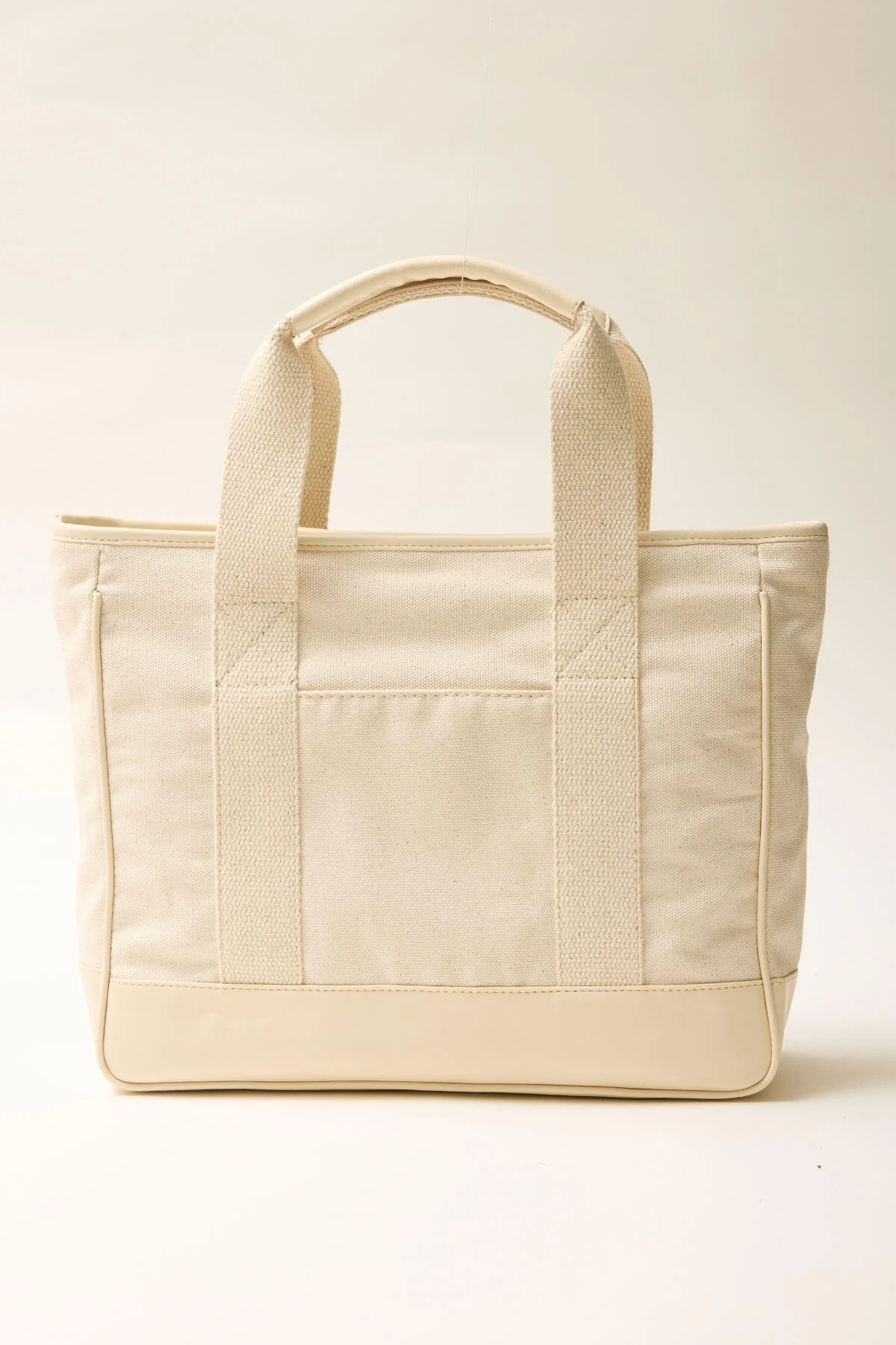 Multi-Pocket Midi Canvas Bag Natural - Image 6