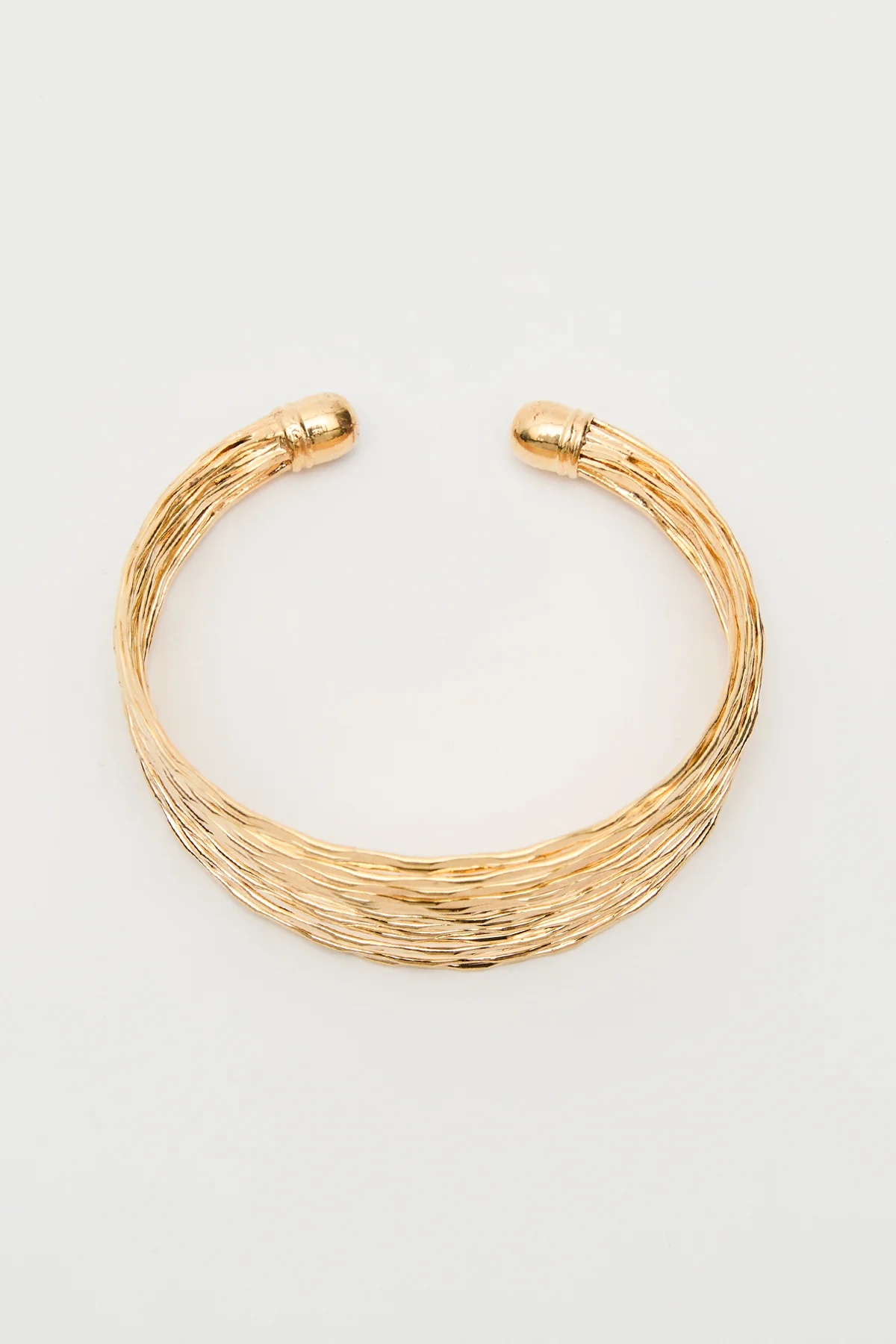 Multi-Wire Cuff Bracelet Gold - Image 3