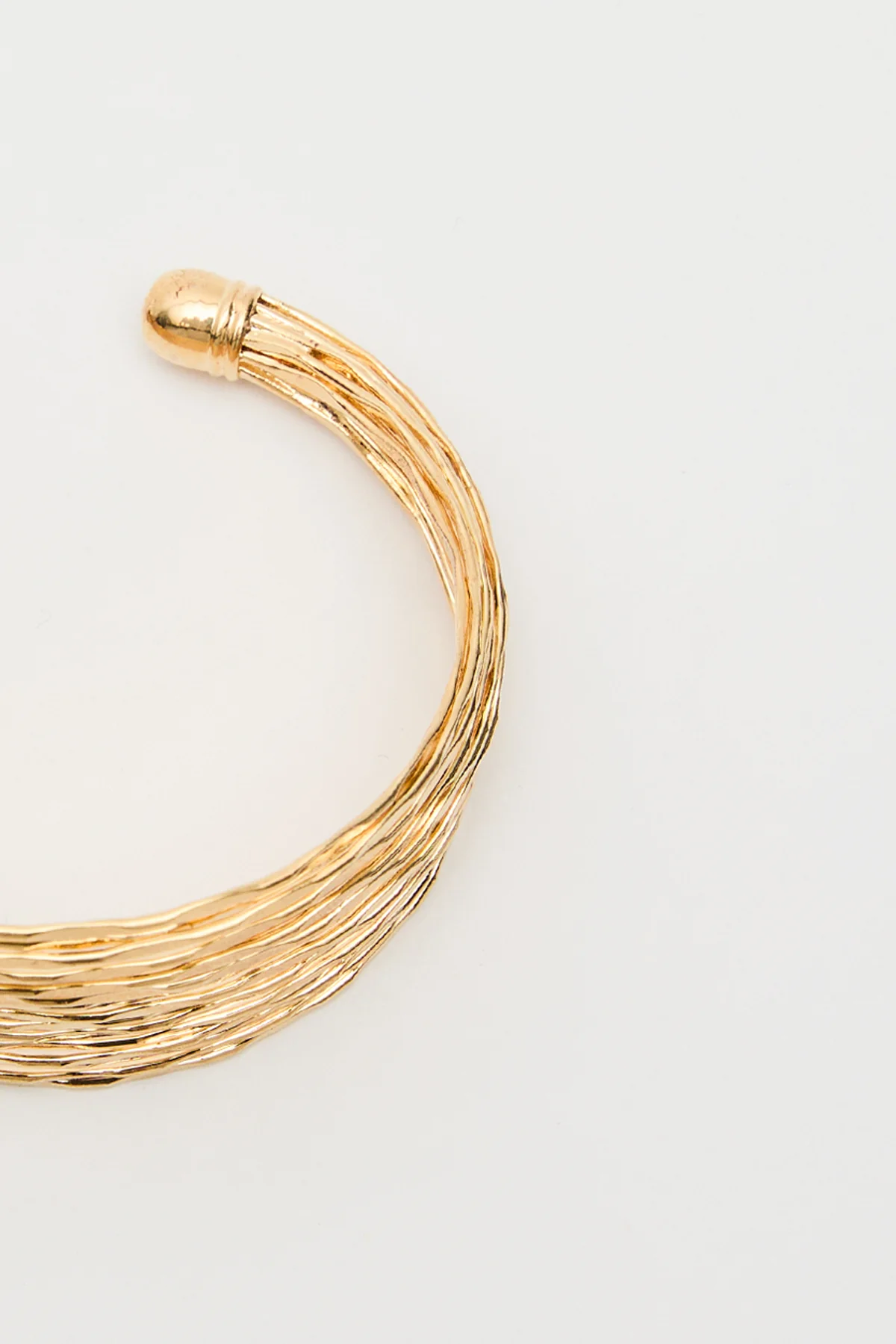 Multi-Wire Cuff Bracelet Gold - Image 5