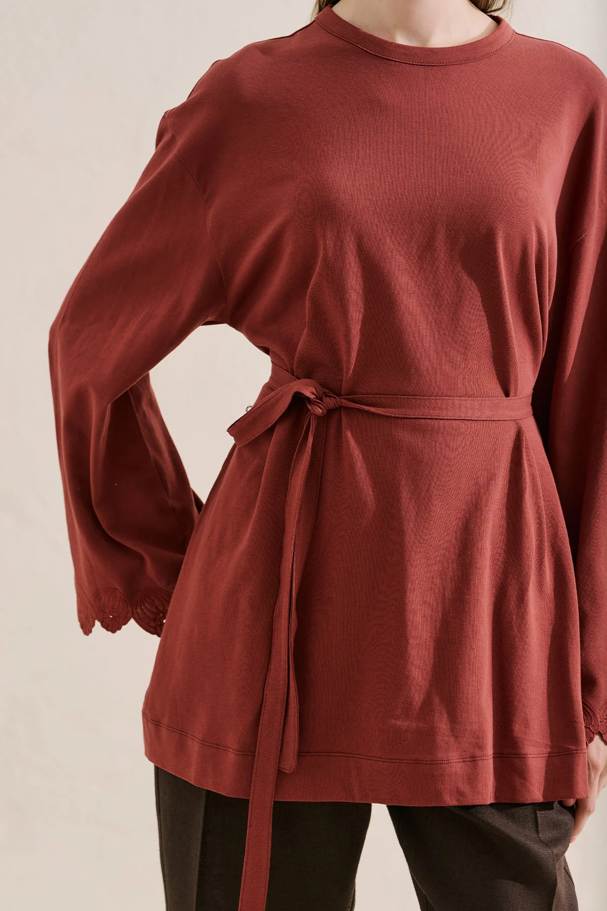 Embroidered Wide Sleeve Blouse Tile - Image 4